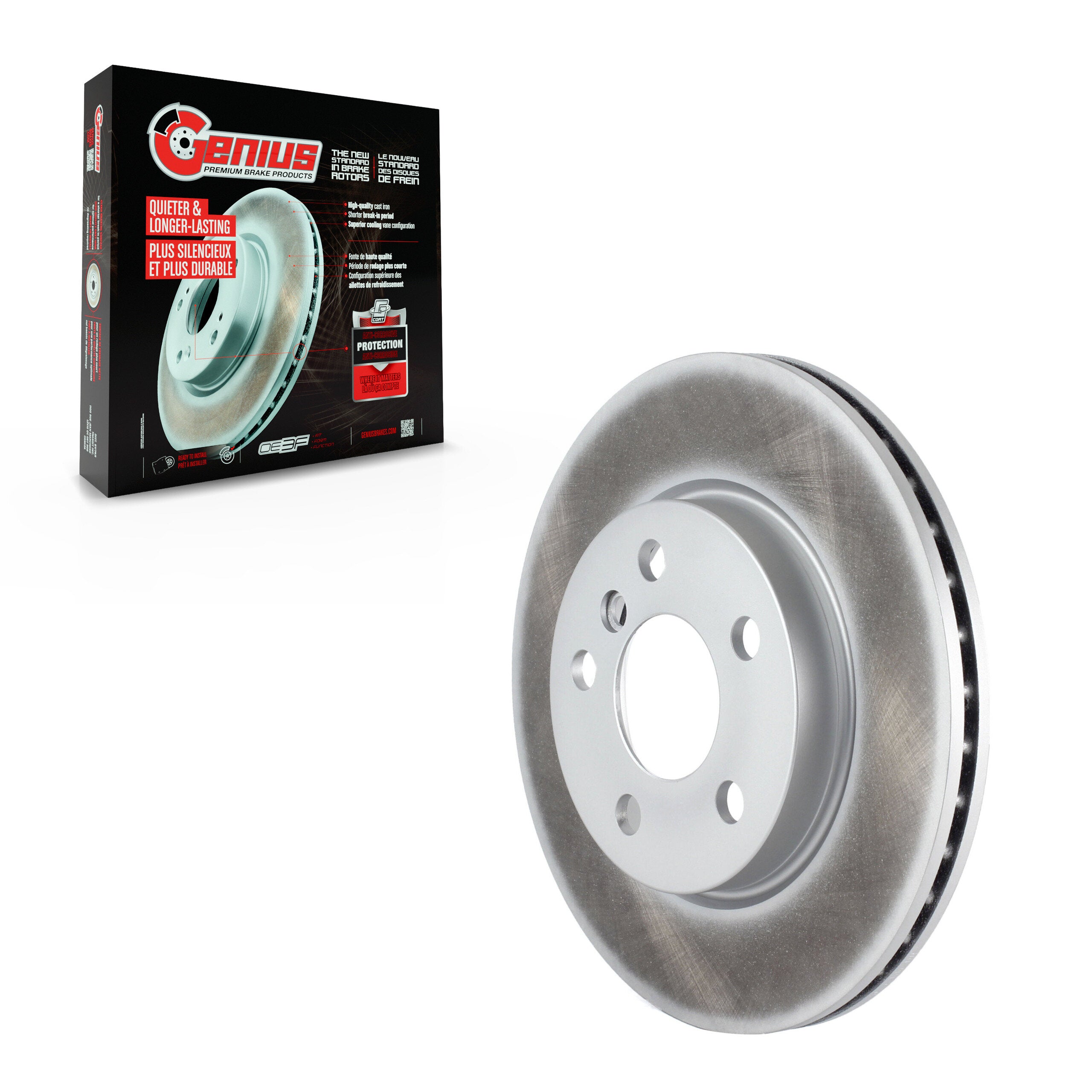 Genius GCR-982067 Disc Brake Rotor for 2014-2024 Mini Cooper - Front