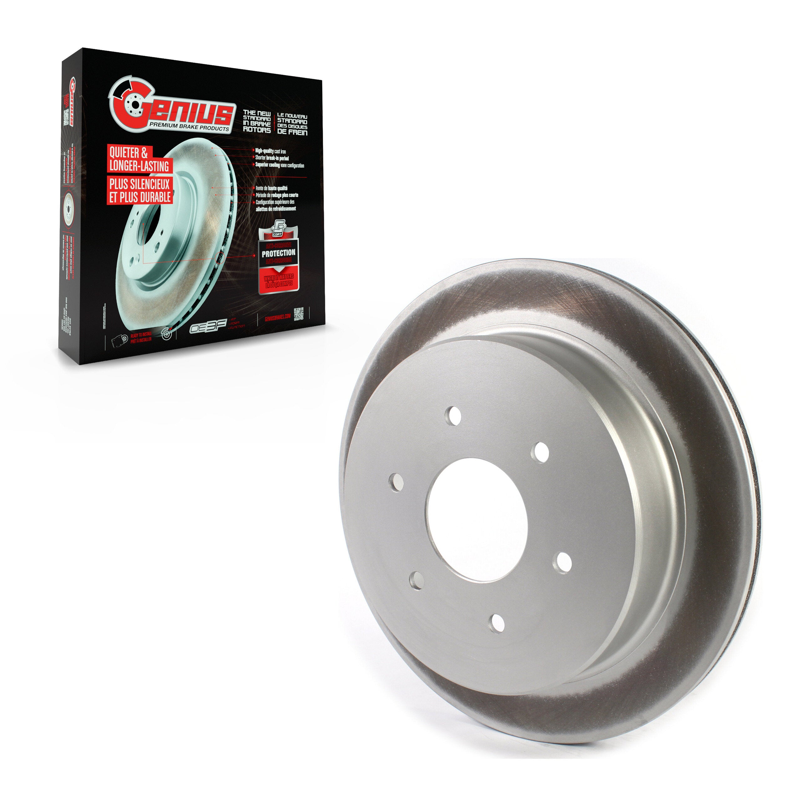 Genius GCR-982078 Disc Brake Rotor for 2017-2024 Nissan TITAN - Rear