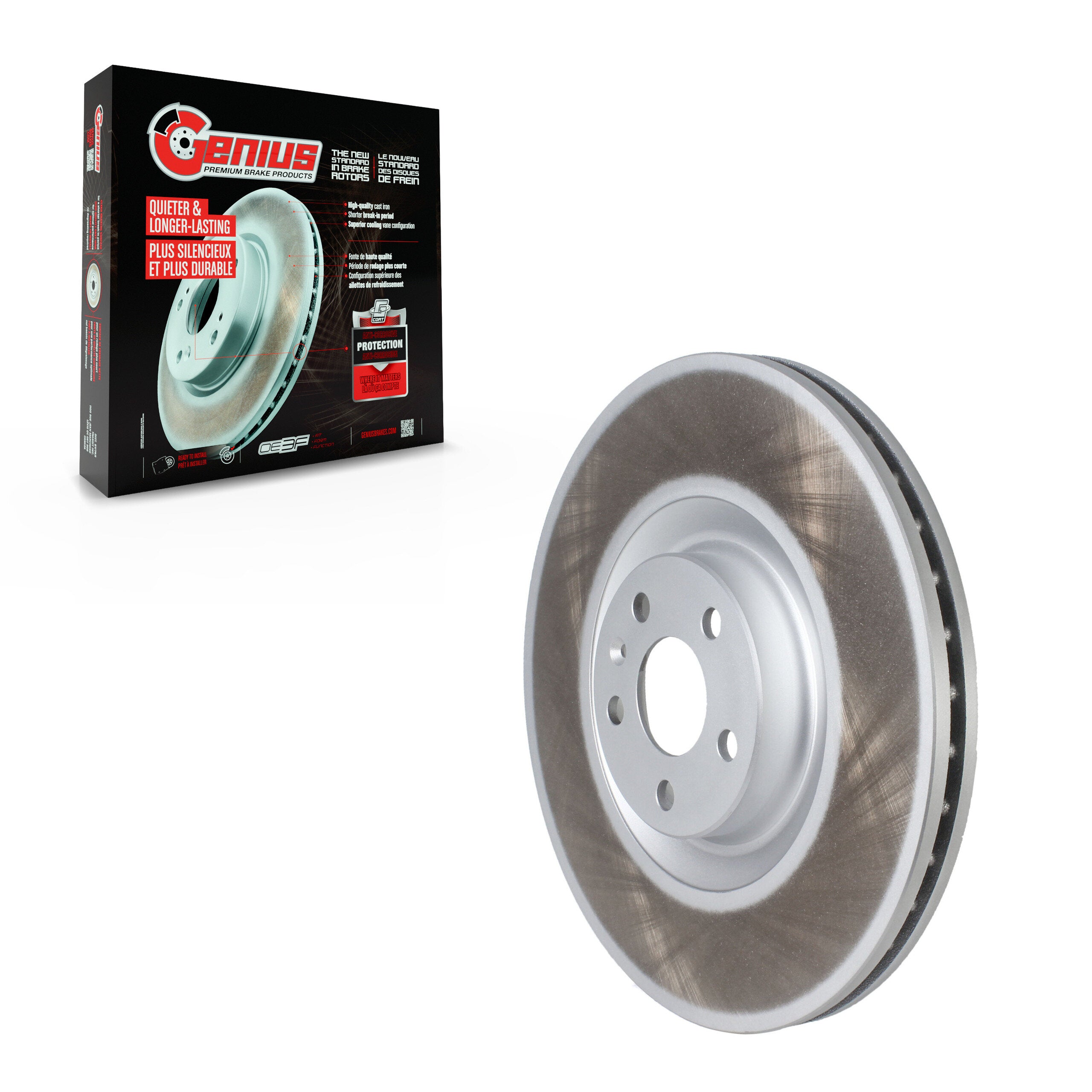 Genius GCR-982113 Disc Brake Rotor for 2016-2025 Volvo XC60, Volvo XC90 - Front