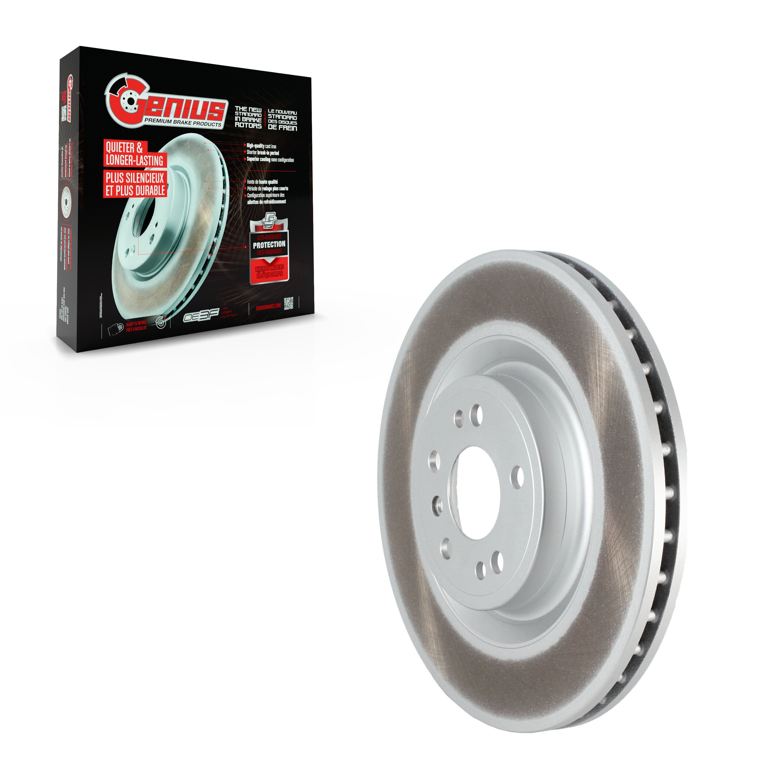 Genius GCR-982121 Disc Brake Rotor for 2013-2019 Mercedes-Benz GLE400, Mercedes-Benz GLS350d, Mercedes-Benz GLS450 - Front
