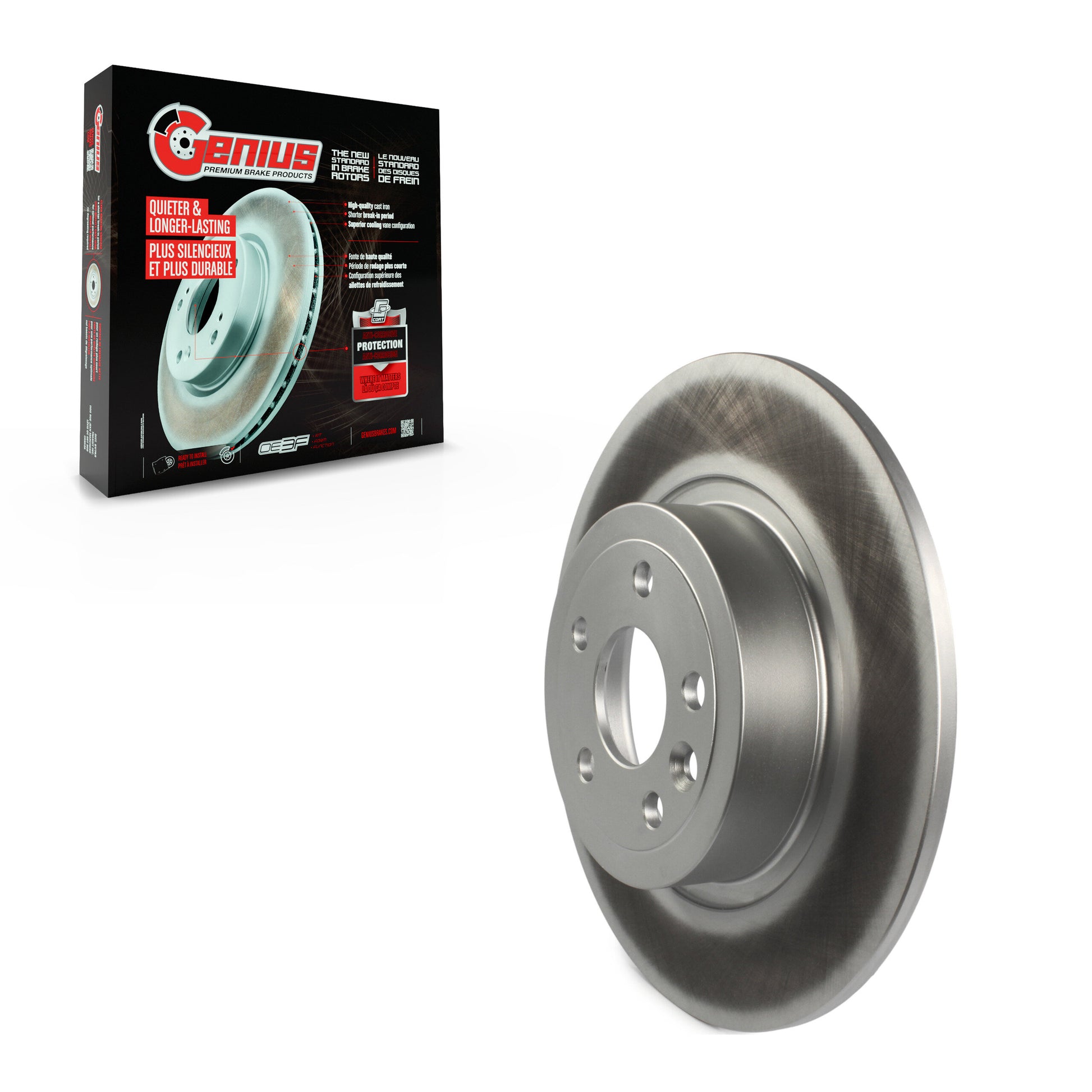 Genius GCR-982163 Disc Brake Rotor for 2016-2019 Land Rover Range Rover Evoque - Rear