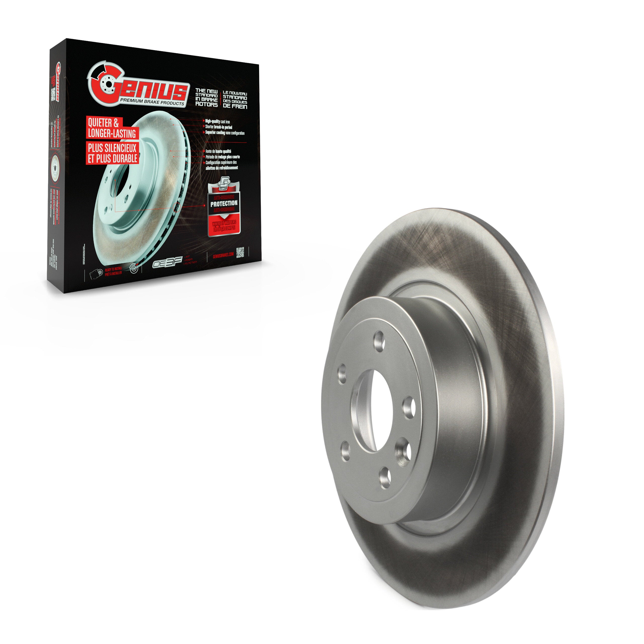Genius GCR-982163 Disc Brake Rotor for 2016-2019 Land Rover Range Rover Evoque - Rear