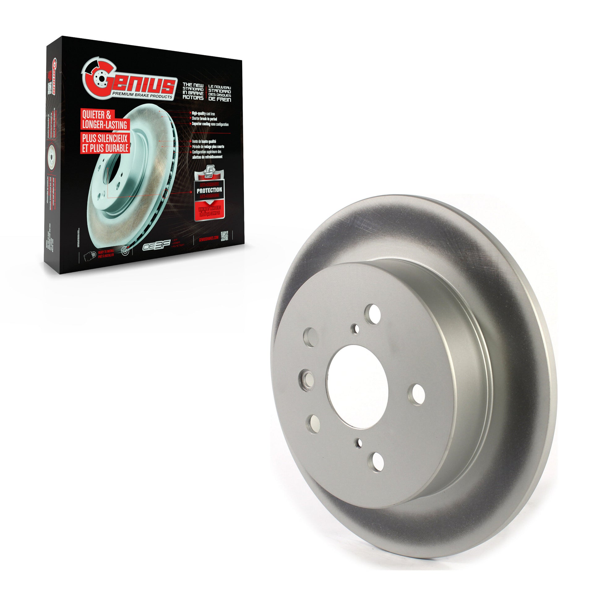 Genius GCR-982285 Disc Brake Rotor for 2018-2024 Toyota Camry - Rear