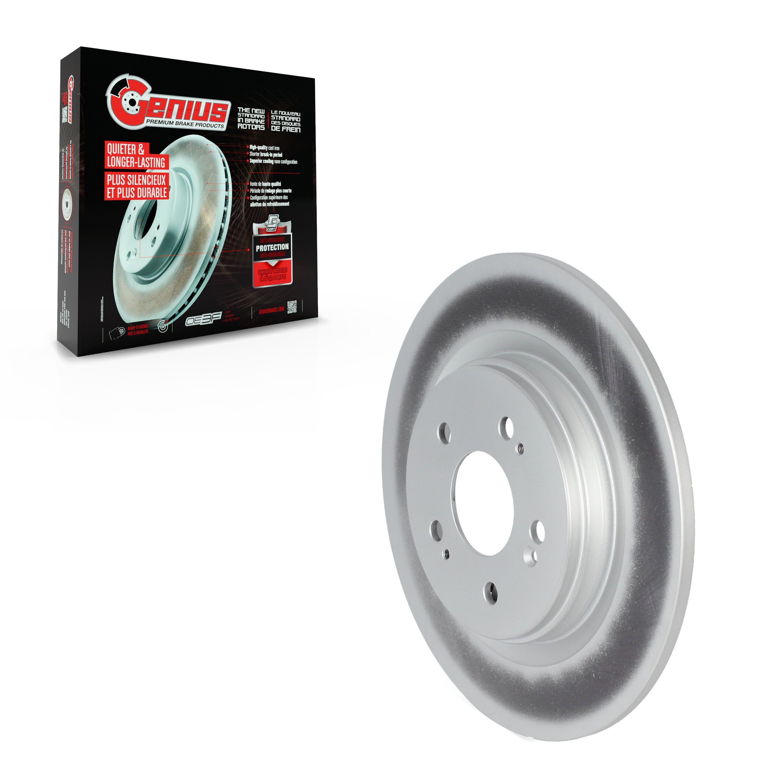 Genius GCR-982311 Disc Brake Rotor for 2018-2024 Honda Pilot, Honda Odyssey - Rear
