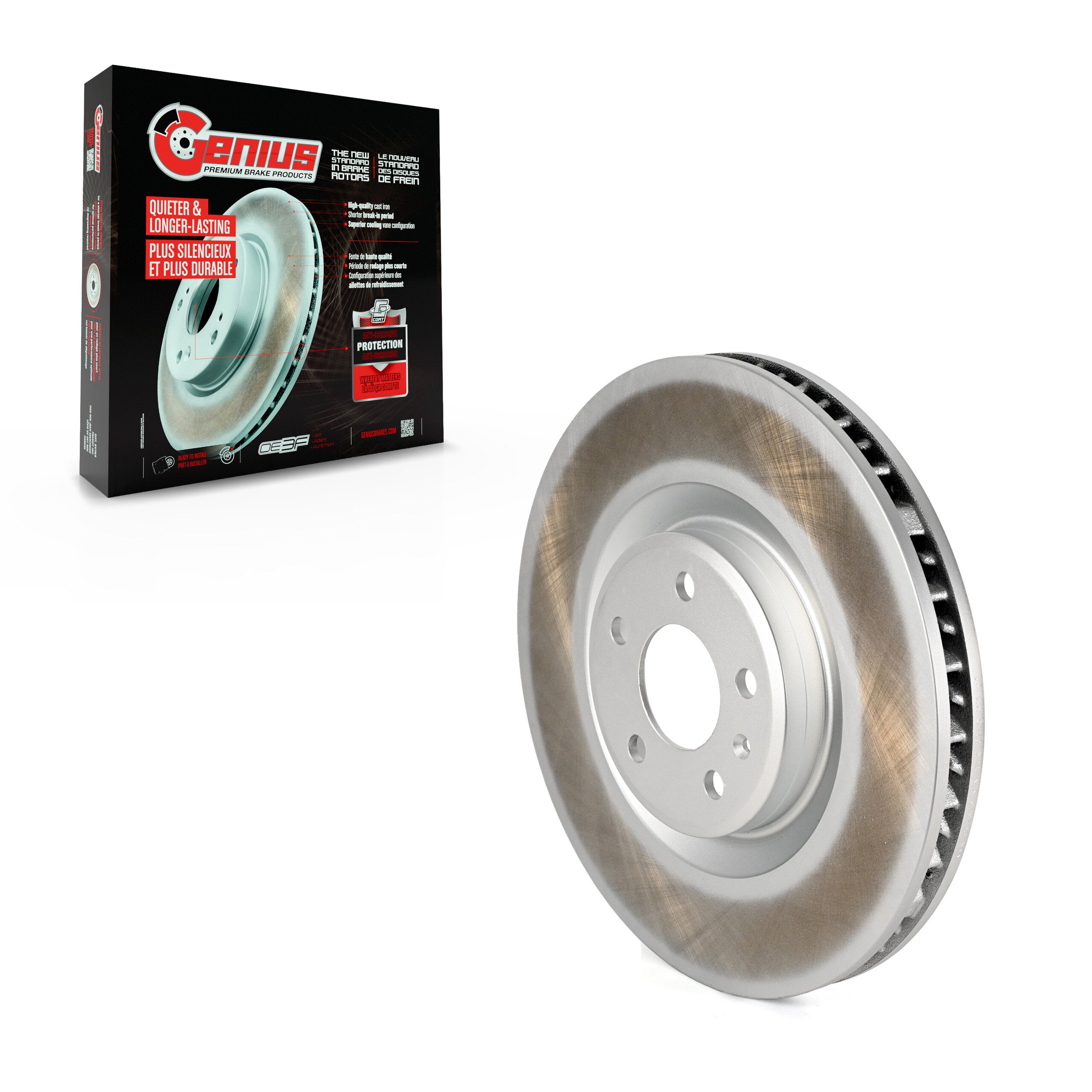 Genius GCR-982323 Disc Brake Rotor for 2015-2018 Porsche Macan - Front Left