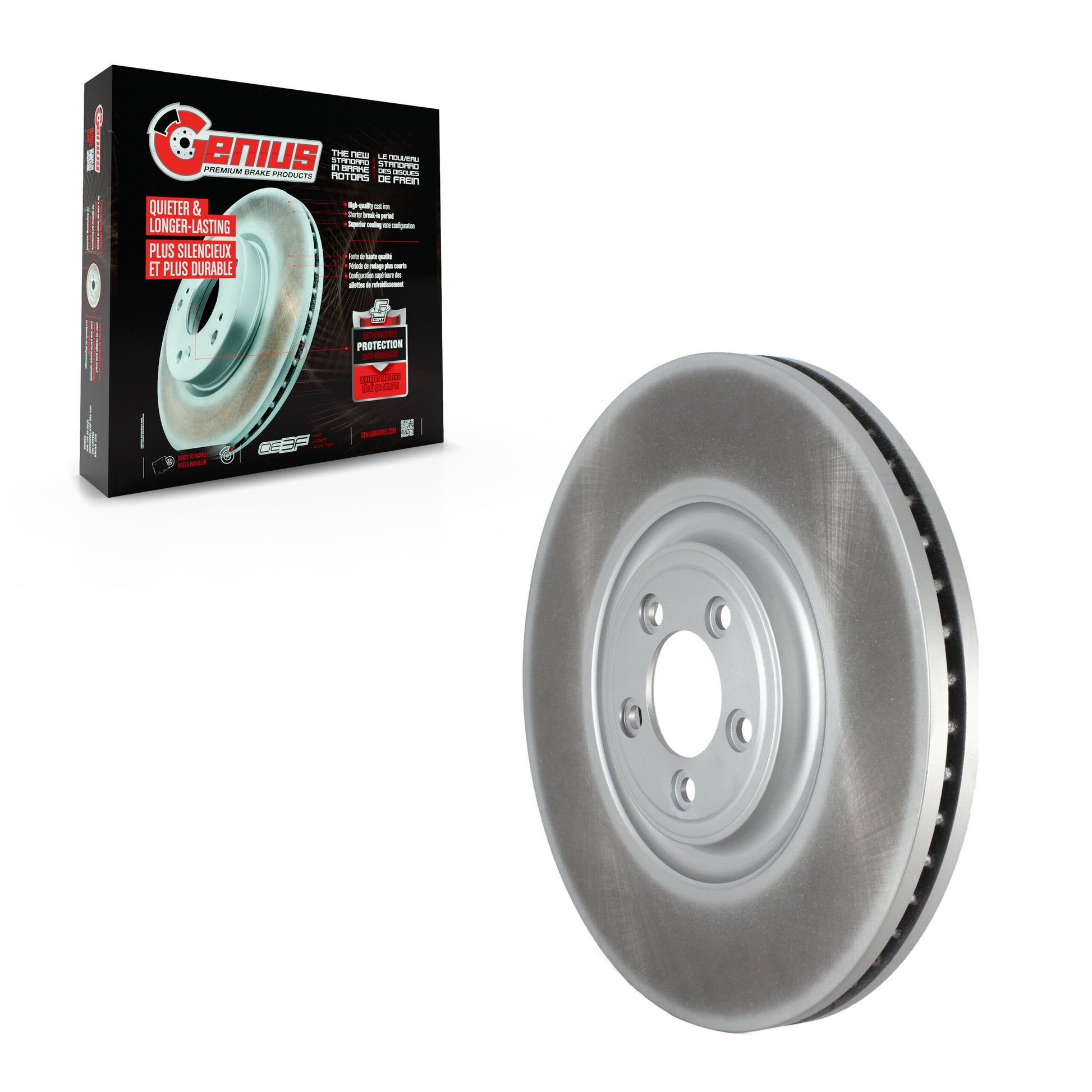 Genius GCR-982337 Disc Brake Rotor for 2010-2020 Jaguar XJ, Jaguar XJR575, Jaguar XJR - Front