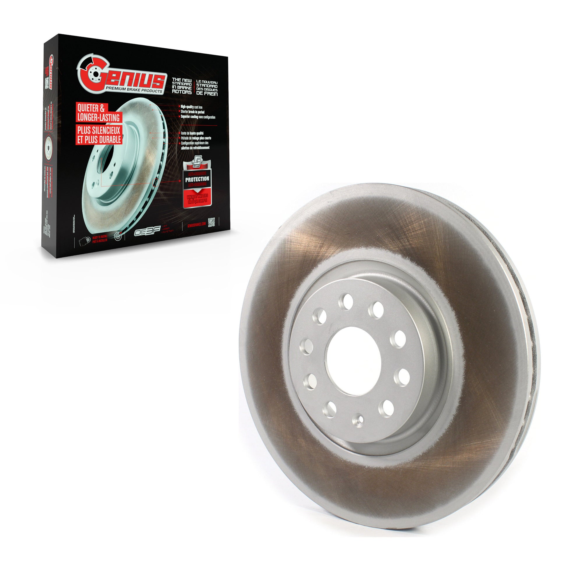Genius GCR-982348 Disc Brake Rotor for 2018-2024 Volkswagen Atlas, Volkswagen Atlas Cross Sport - Front