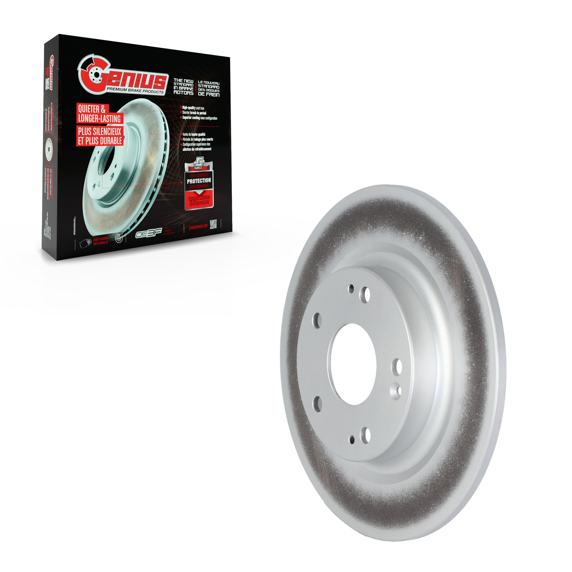 Genius GCR-982354 Disc Brake Rotor for 2017-2020 Honda Civic - Rear