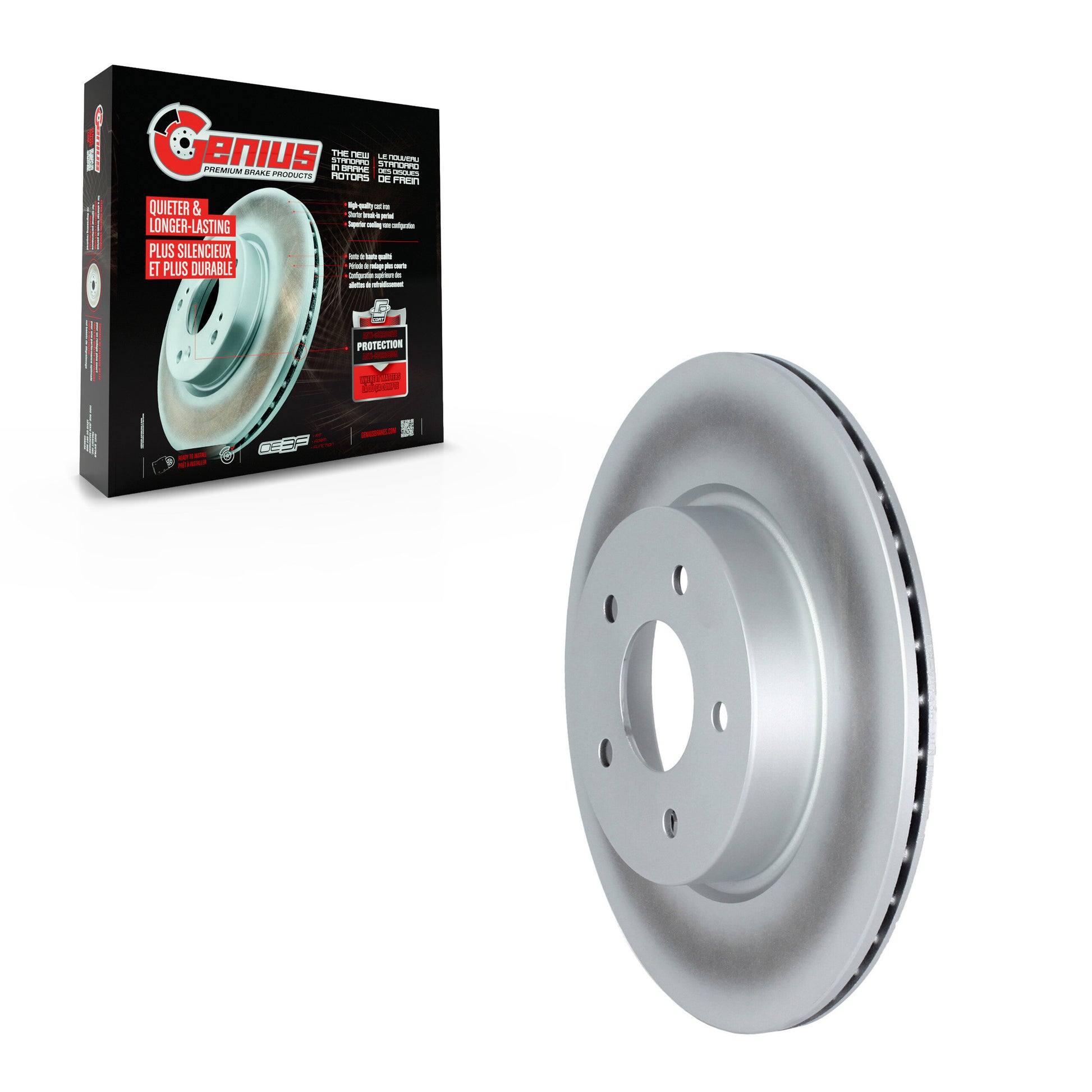 Genius GCR-982436 Disc Brake Rotor for 2019-2024 INFINITI QX55, INFINITI QX50 - Rear