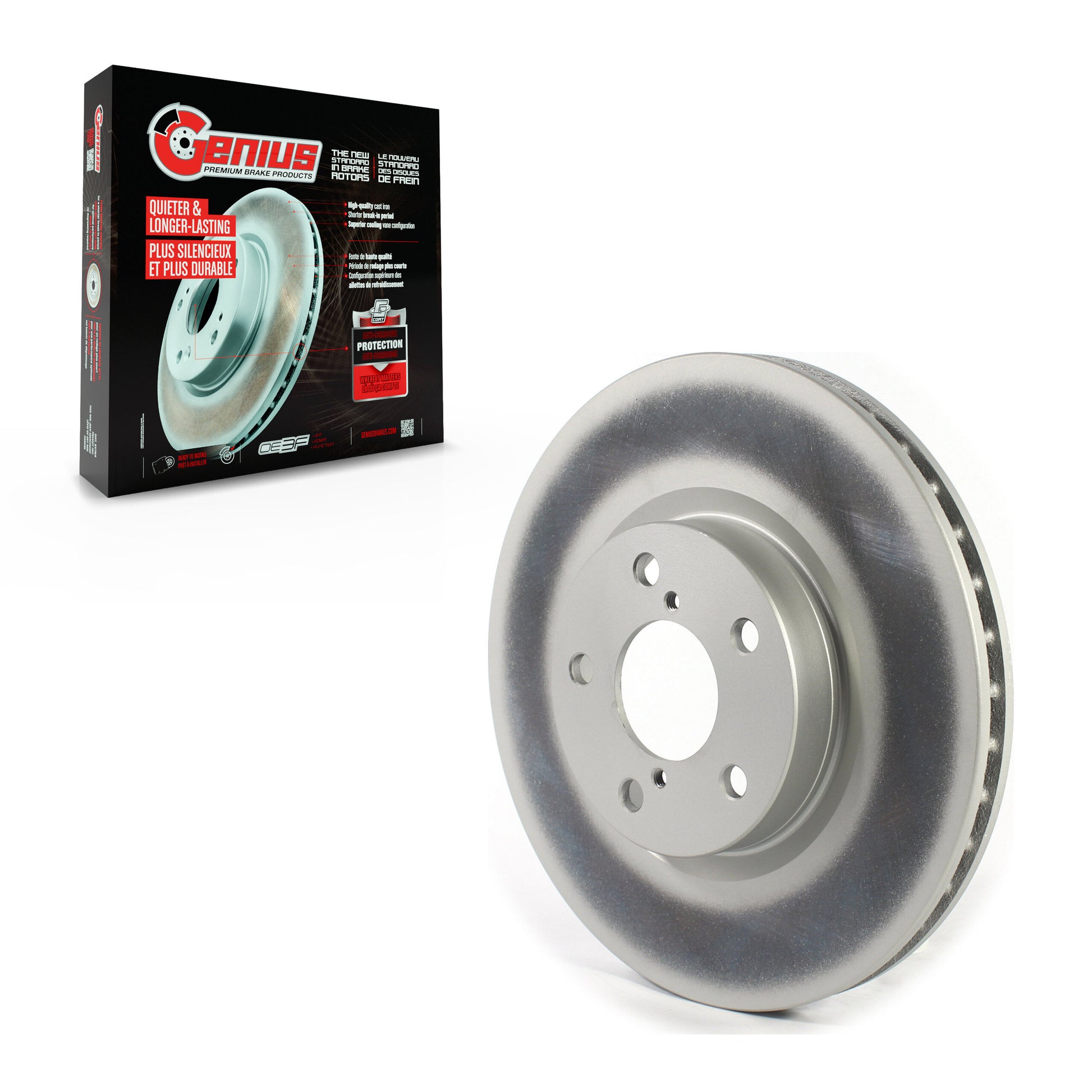 Genius GCR-982488 Disc Brake Rotor for 2017-2023 Subaru Impreza - Front