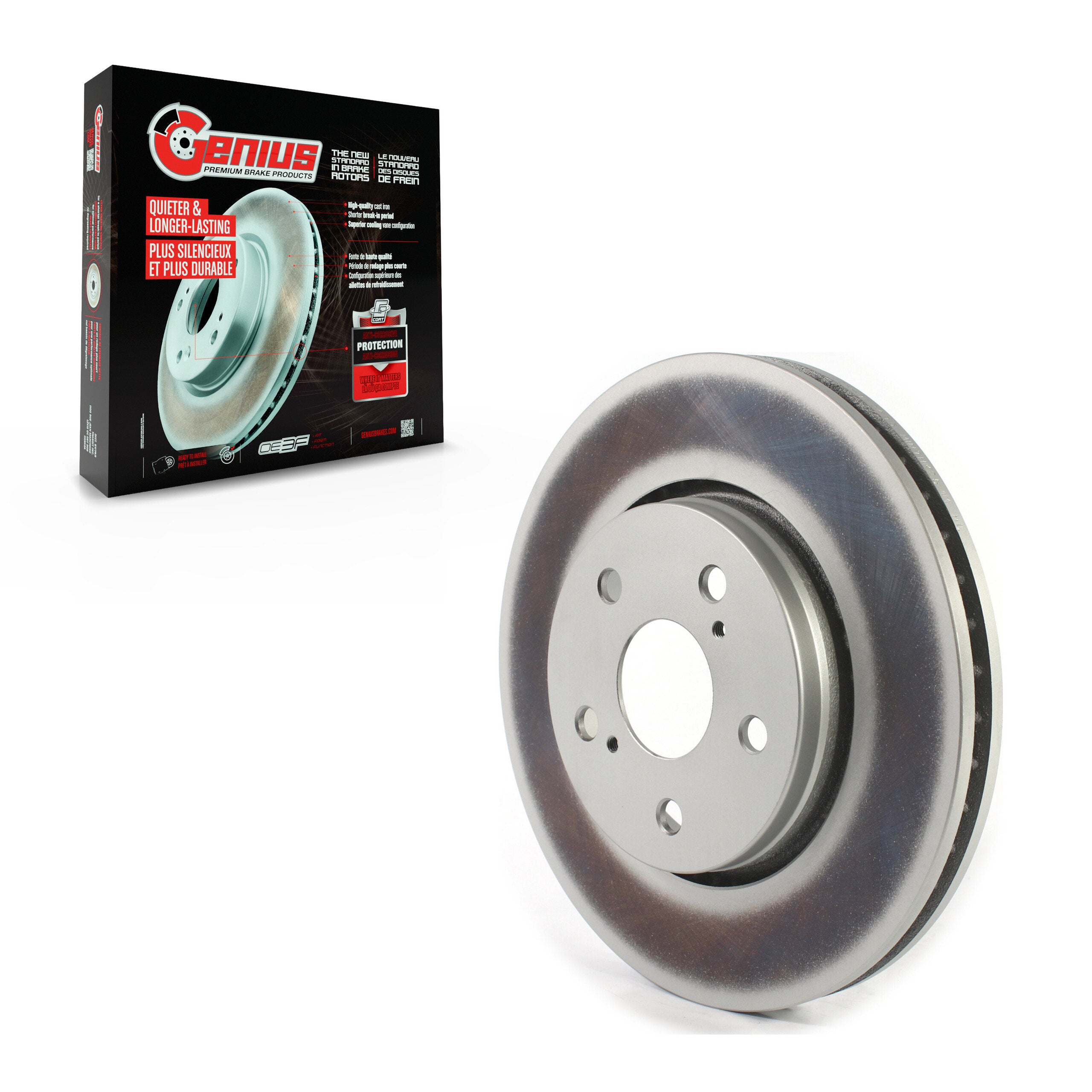 Genius GCR-982495 Disc Brake Rotor for 2018-2022 Toyota C-HR - Front