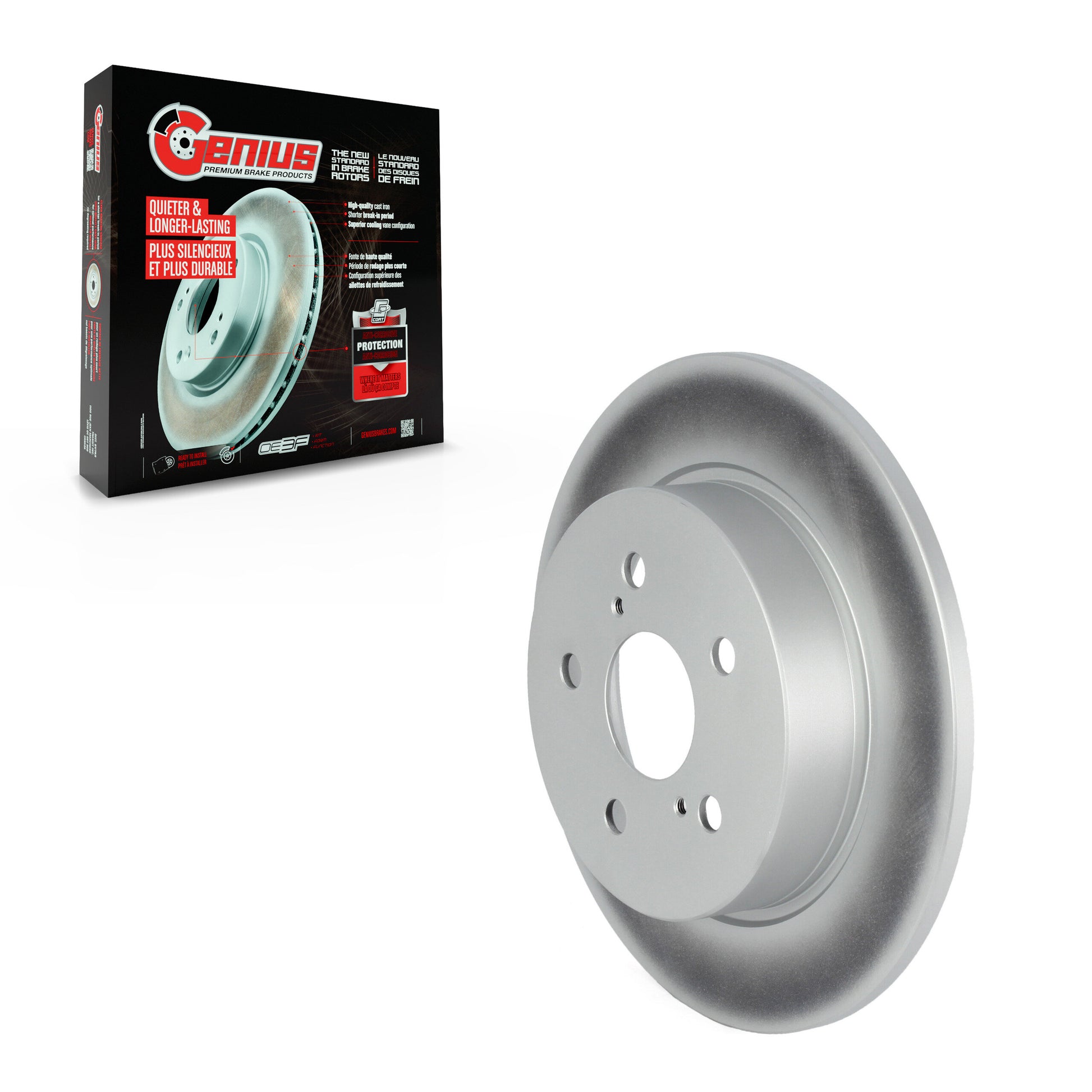 Genius GCR-982498 Disc Brake Rotor for 2019-2022 Toyota C-HR - Rear