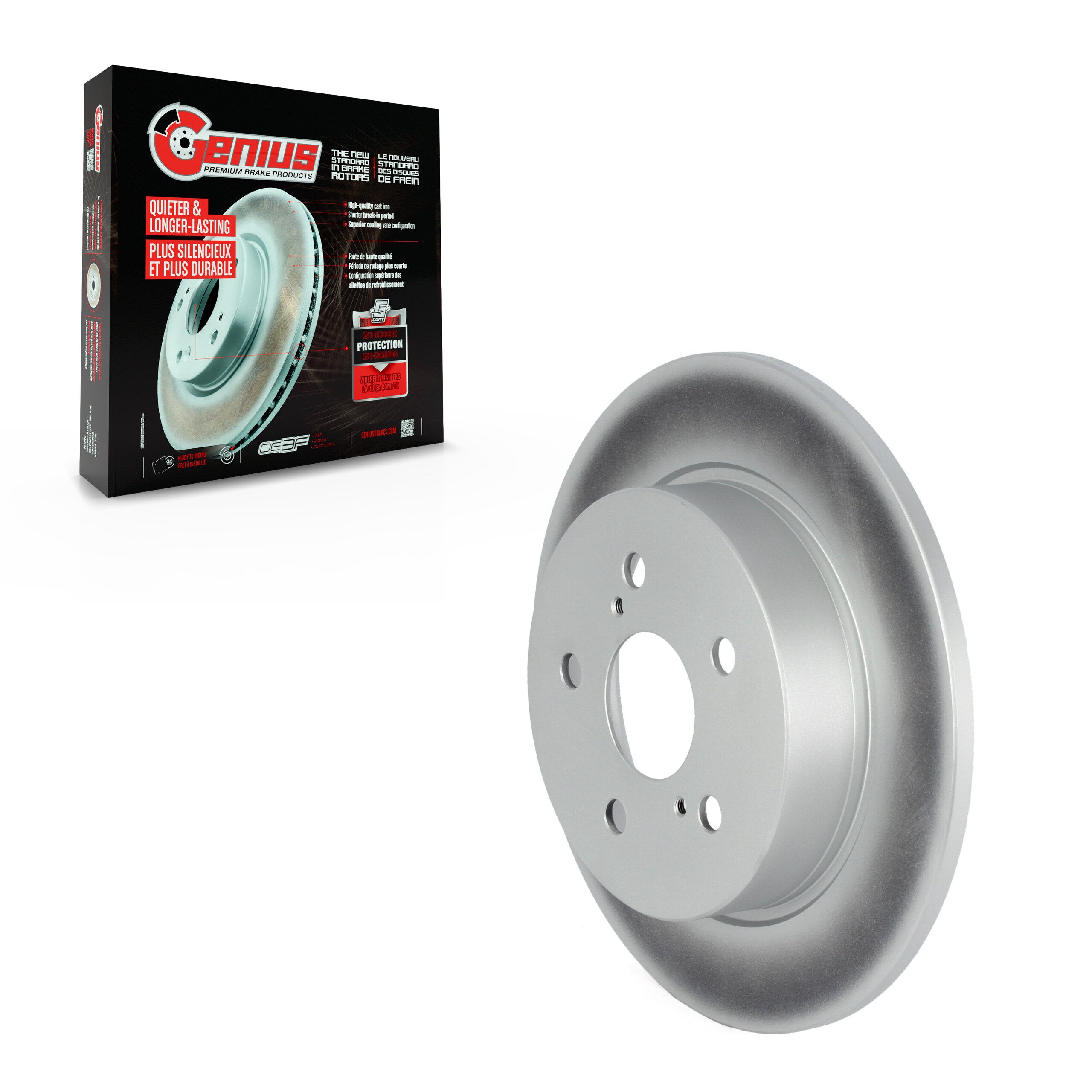 Genius GCR-982498 Disc Brake Rotor for 2019-2022 Toyota C-HR - Rear