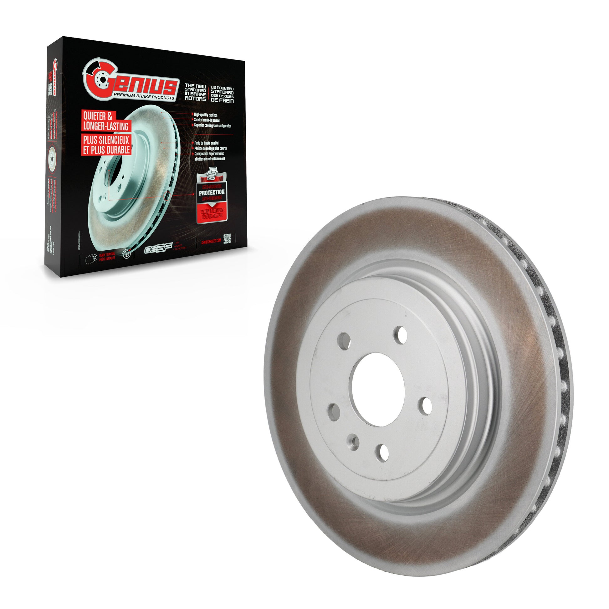 Genius GCR-982506 Disc Brake Rotor for 2012-2016 Tesla S - Rear
