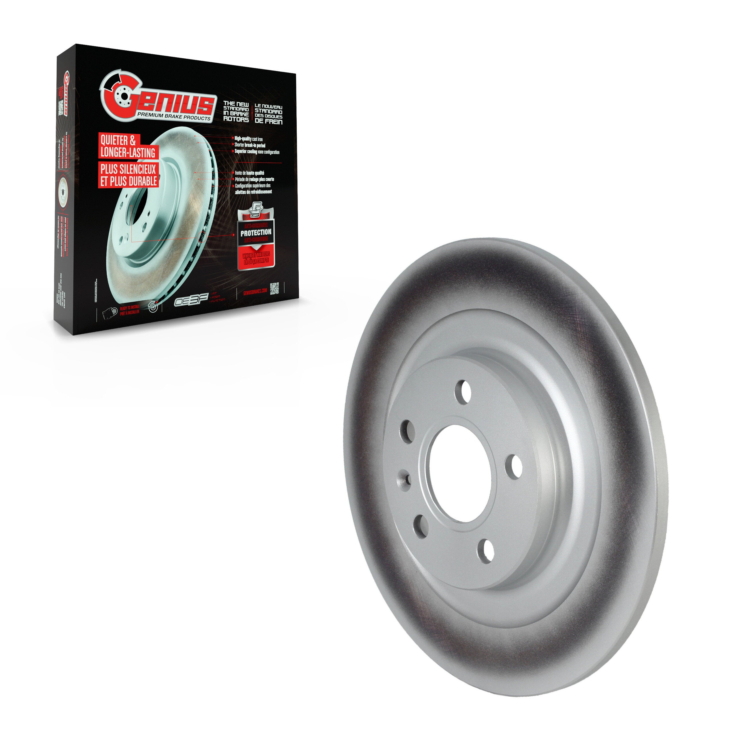 Genius GCR-982544 Disc Brake Rotor for 2019-2025 Volvo XC40 - Rear