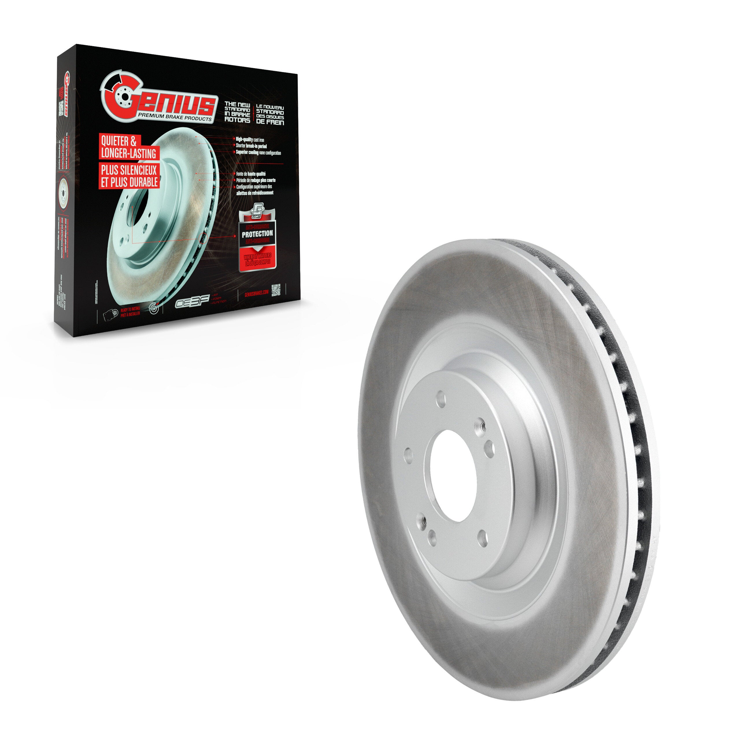 Genius GCR-982562 Disc Brake Rotor for 2019-2022 Hyundai Veloster N - Front