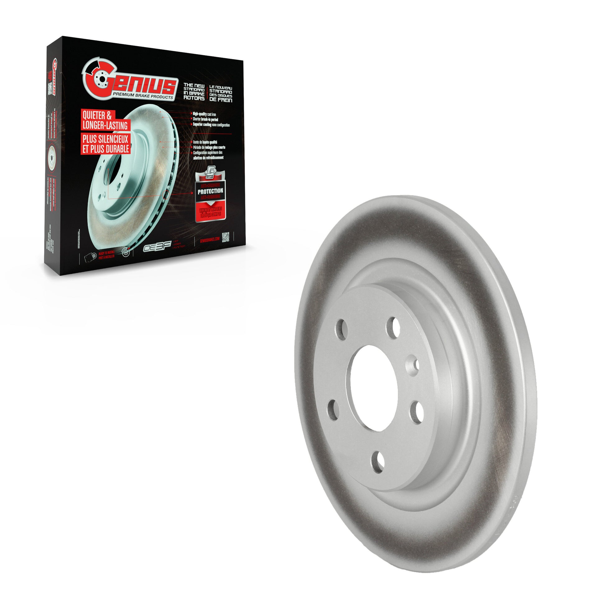 Genius GCR-982581 Disc Brake Rotor for 2019-2025 Volvo XC40 - Rear