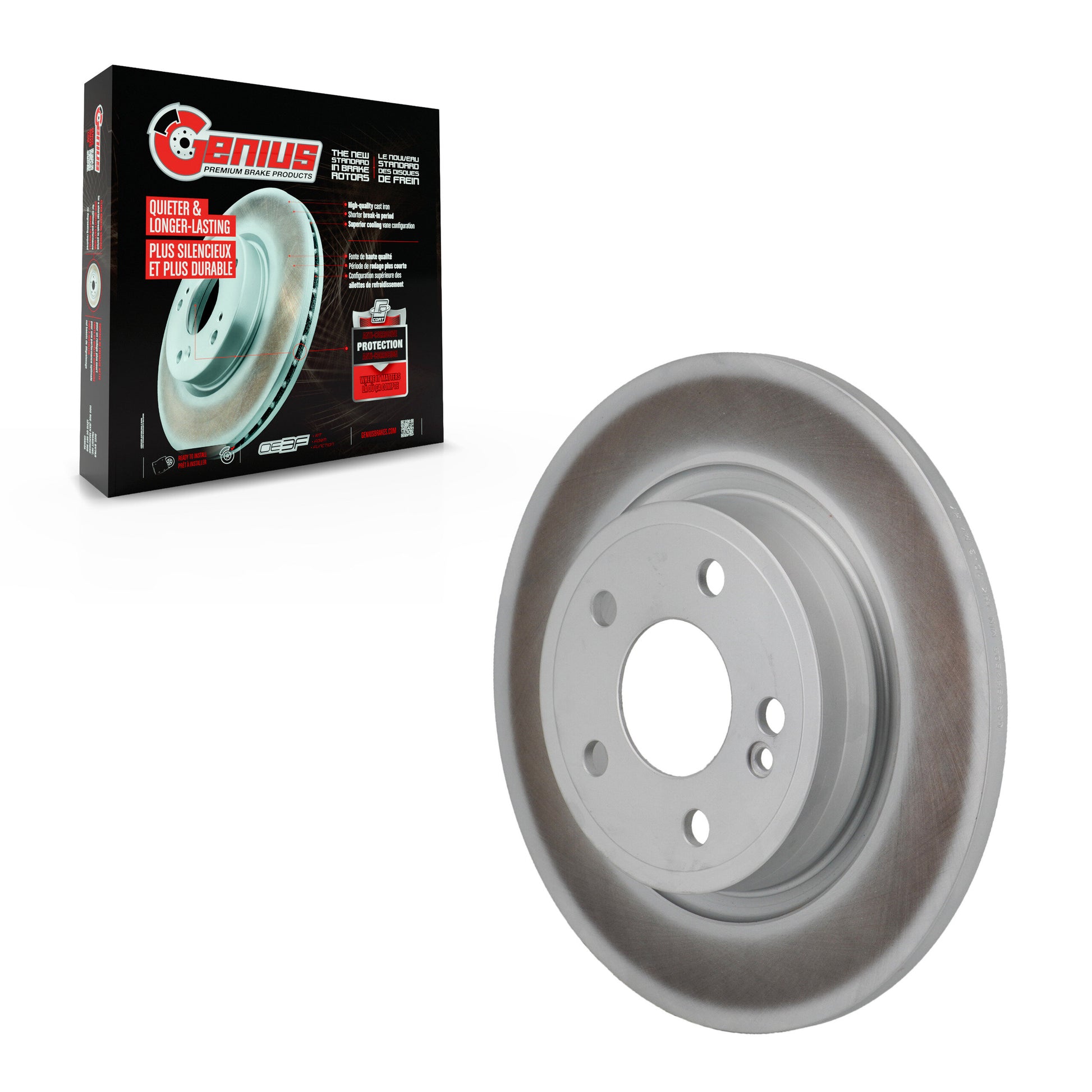 Genius GCR-982605 Disc Brake Rotor for 2019-2023 Mercedes-Benz CLA250, Mercedes-Benz A220 - Rear