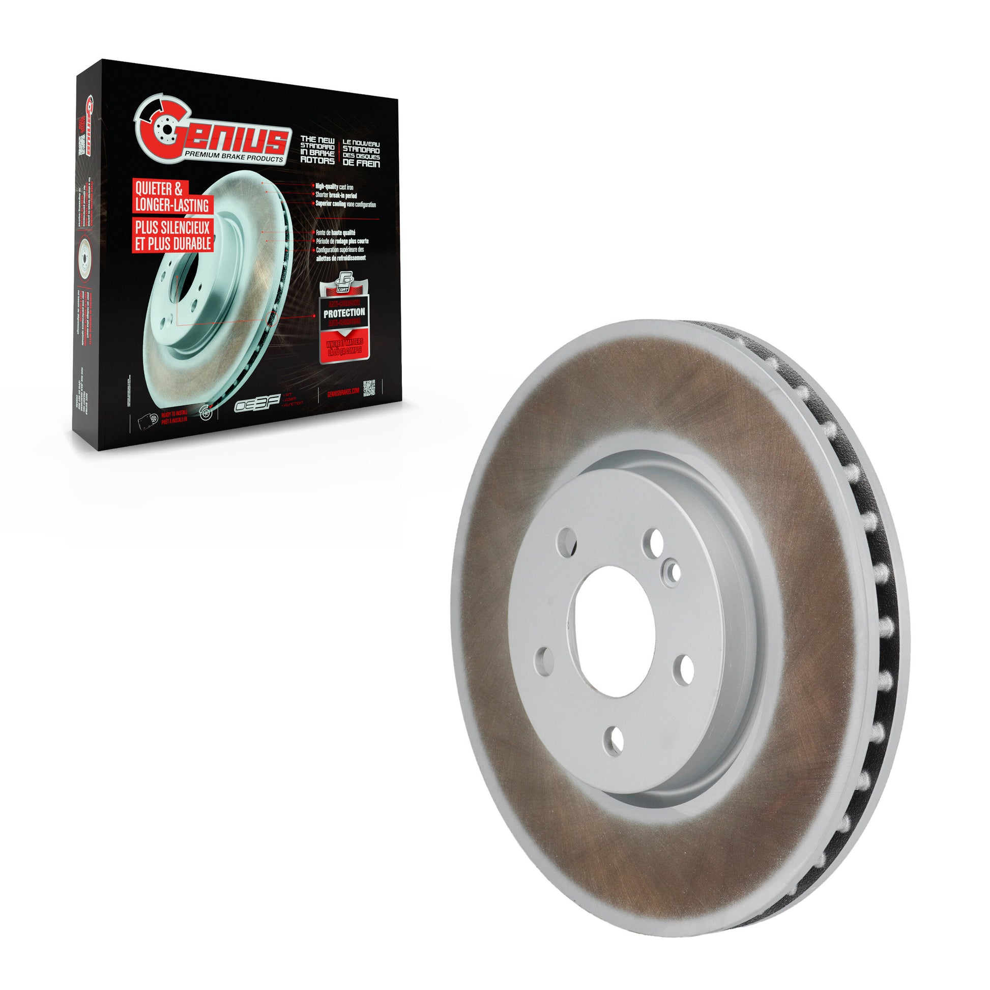 Genius GCR-982606 Disc Brake Rotor for 2019-2023 Mercedes-Benz CLA250, Mercedes-Benz A220 - Front
