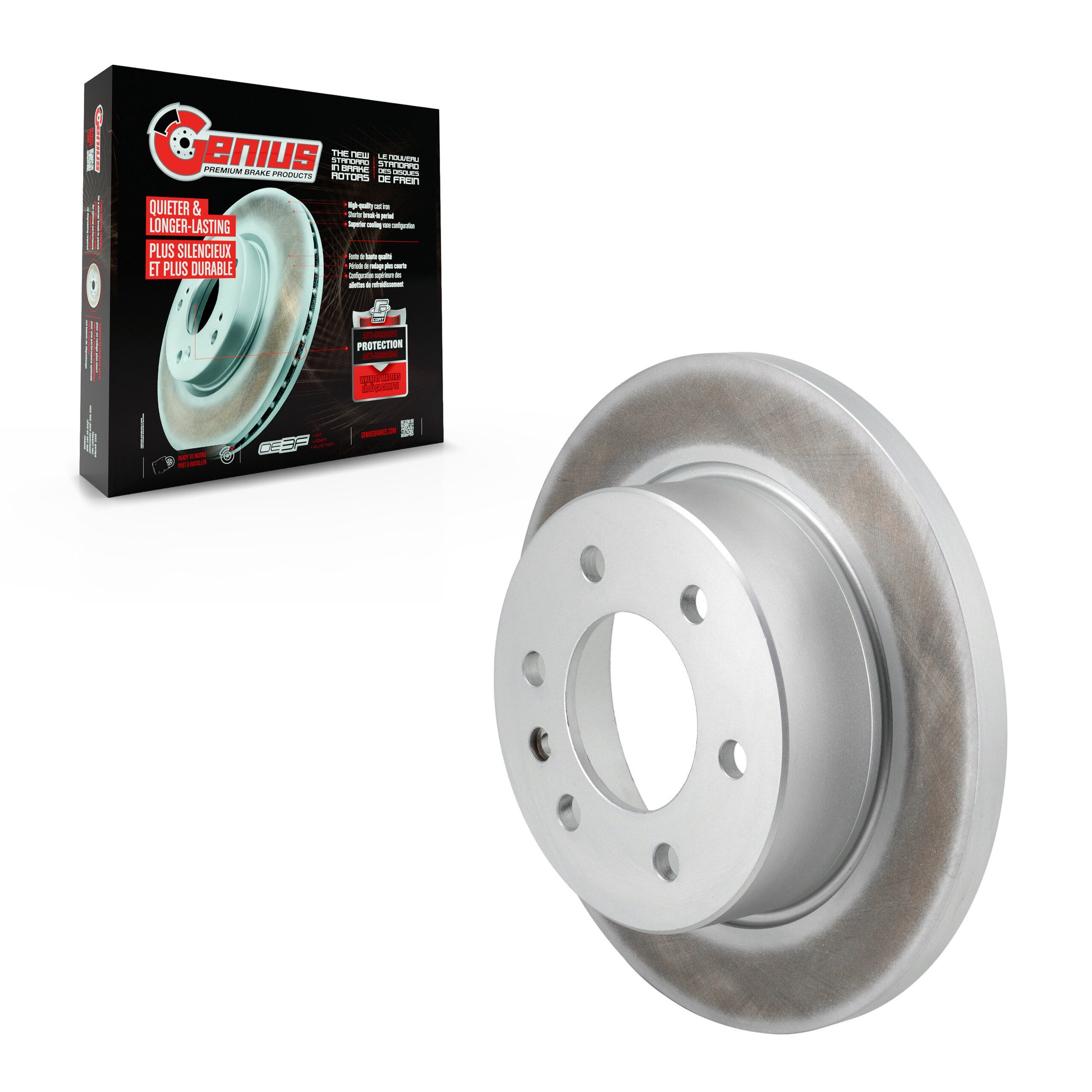 Genius GCR-982638 Disc Brake Rotor for 2019-2024 Freightliner Sprinter 2500, Freightliner Sprinter 3500, Mercedes-Benz Sprinter 1500 - Rear