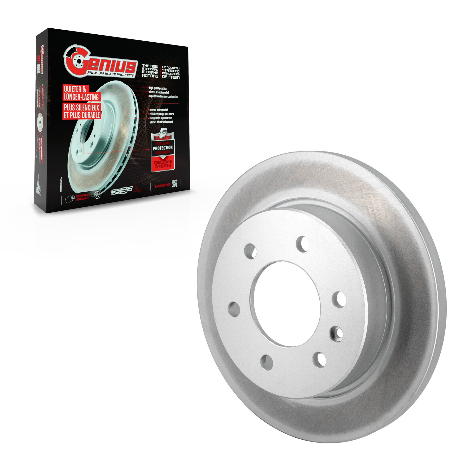 Genius GCR-982639 Disc Brake Rotor for 2019-2024 Mercedes-Benz Sprinter 1500, Freightliner Sprinter 2500, Freightliner Sprinter 3500 - Rear