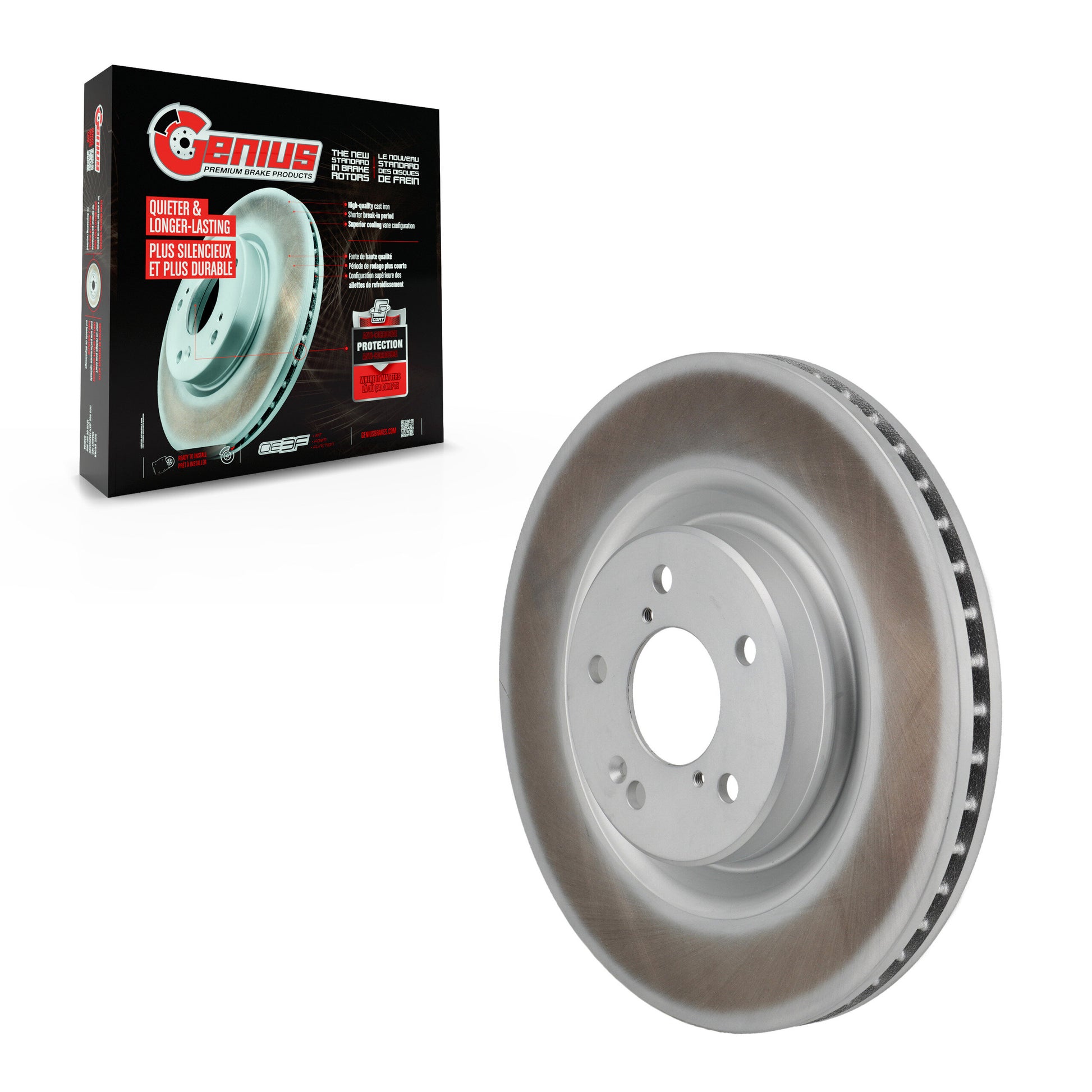 Genius GCR-982822 Disc Brake Rotor for 2022-2024 Honda Pilot, Acura MDX - Front