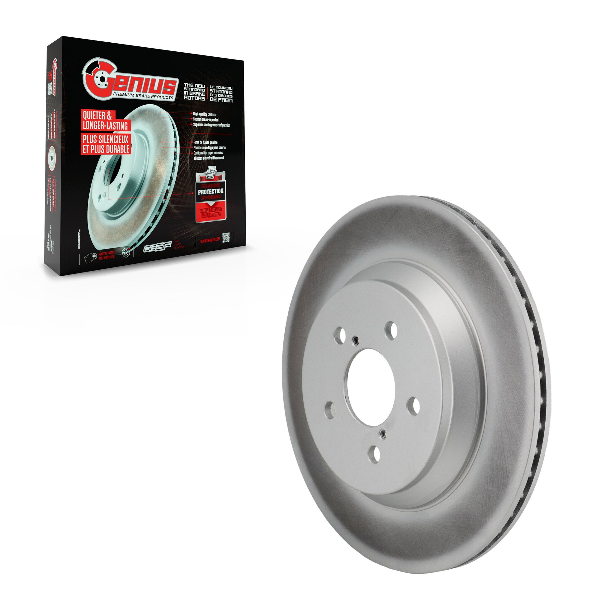 Genius GCR-982855 Disc Brake Rotor for 2021-2023 Subaru Crosstrek - Rear