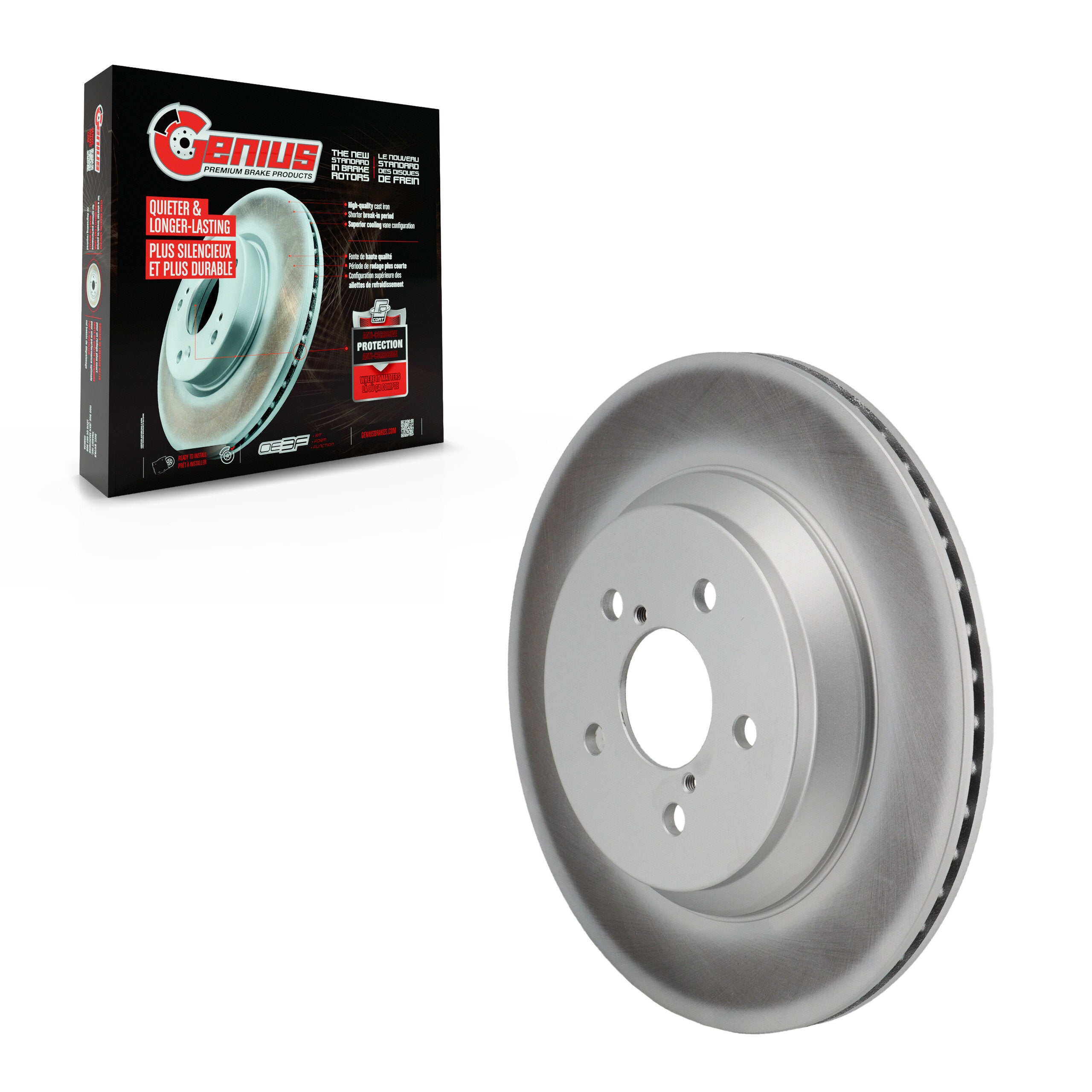 Genius GCR-982855 Disc Brake Rotor for 2021-2023 Subaru Crosstrek - Rear