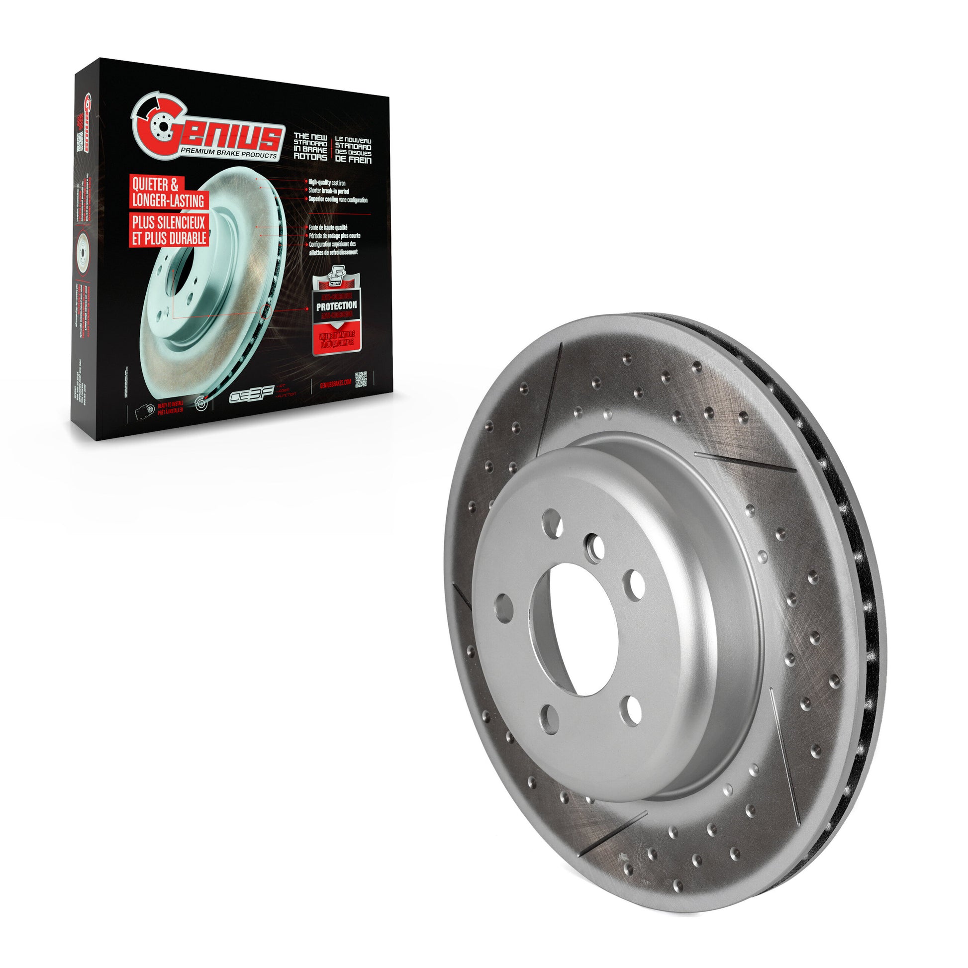 Genius GCR-G8116OE Disc Brake Rotor for 2013-2020 BMW 330i GT xDrive, BMW 330i xDrive, BMW 340i GT xDrive - Rear