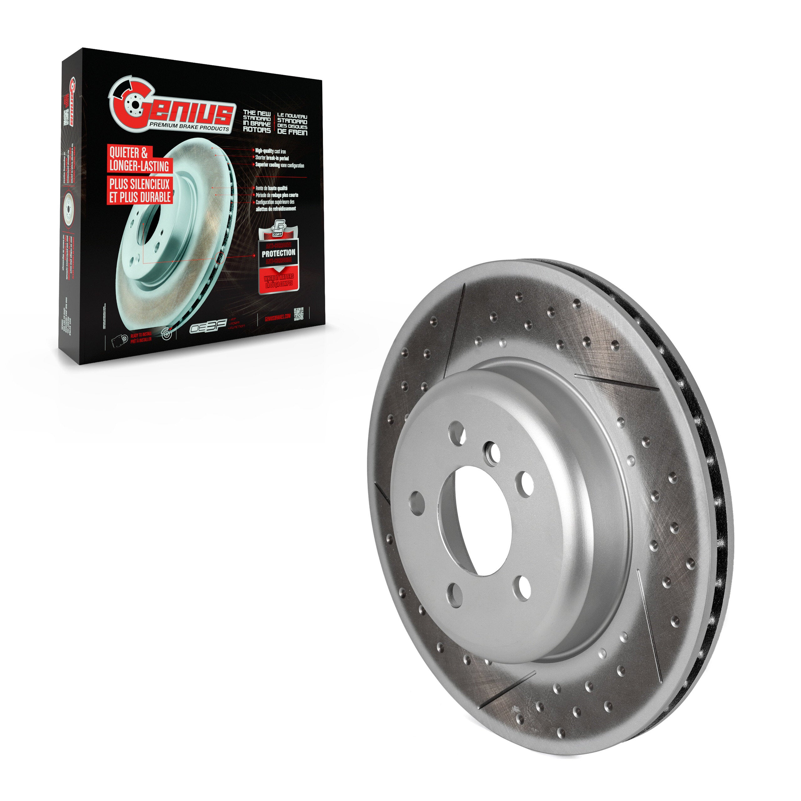 Genius GCR-G8116OE Disc Brake Rotor for 2013-2020 BMW 330i GT xDrive, BMW 330i xDrive, BMW 340i GT xDrive - Rear