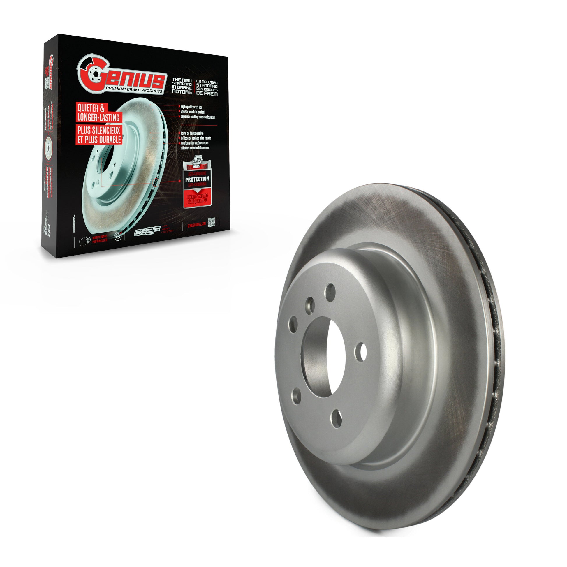 Genius GCR-G8135 Disc Brake Rotor for 2011-2016 BMW 535d, BMW 535d xDrive, BMW 535i - Rear