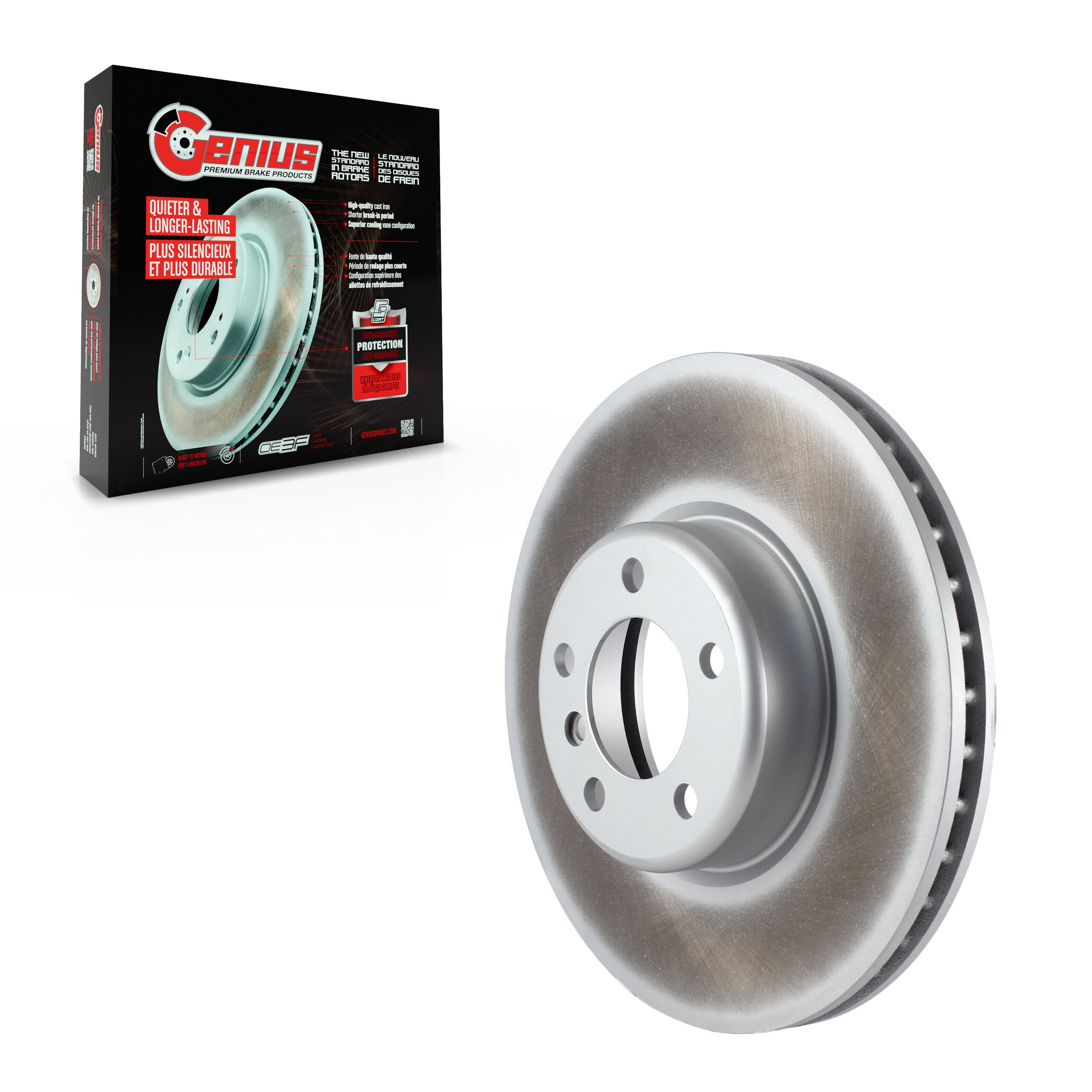Genius GCR-G8168 Disc Brake Rotor for 2012-2020 BMW 430i xDrive, BMW 430i xDrive Gran Coupe, BMW 230i - Front
