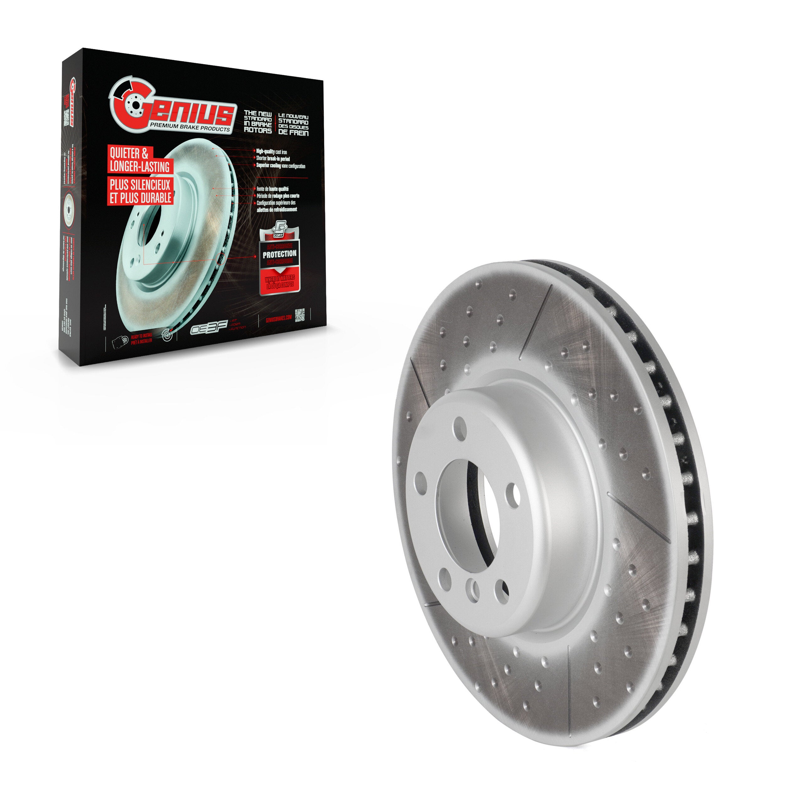 Genius GCR-G8168OE Disc Brake Rotor for 2012-2020 BMW 430i xDrive, BMW 430i xDrive Gran Coupe, BMW 230i - Front