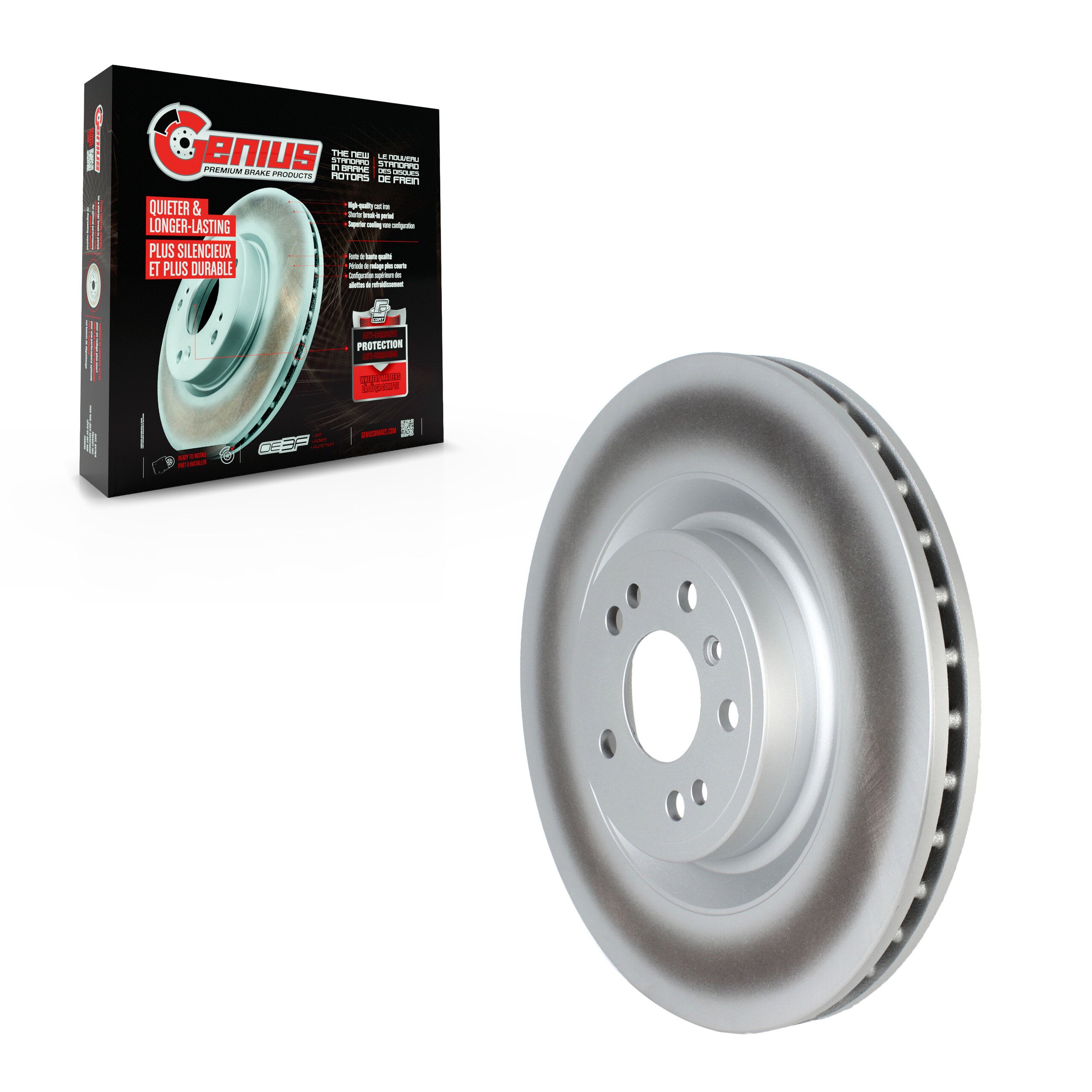 Genius GCR-G8197 Disc Brake Rotor for 2012-2018 Mercedes-Benz GLE300d, Mercedes-Benz GLE350, Mercedes-Benz GLE350d - Front