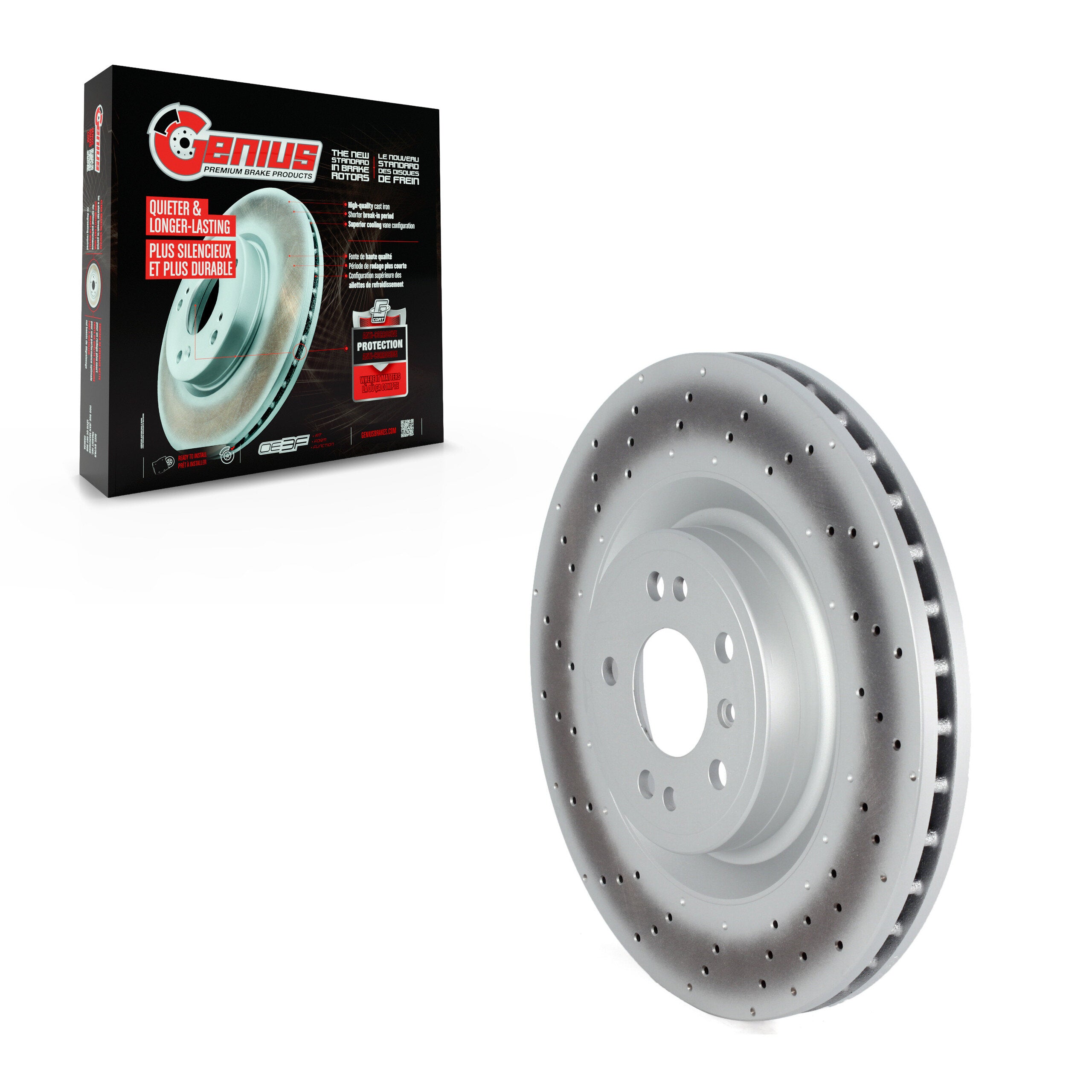 Genius GCR-G8197OE Disc Brake Rotor for 2012-2018 Mercedes-Benz GLE300d, Mercedes-Benz GLE350, Mercedes-Benz GLE350d - Front