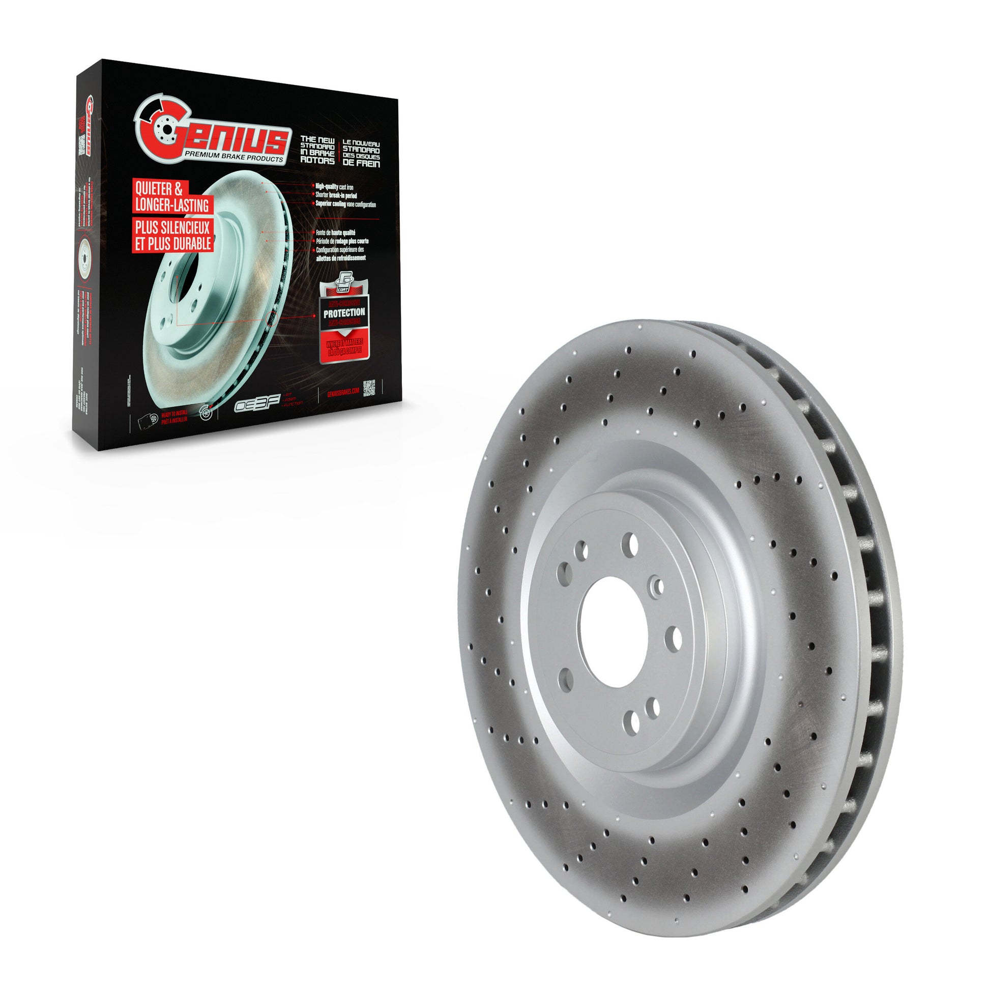 Genius GCR-G8245OE Disc Brake Rotor for 2012-2019 Mercedes-Benz GLE400, Mercedes-Benz GLE43 AMG, Mercedes-Benz GLS450 - Front