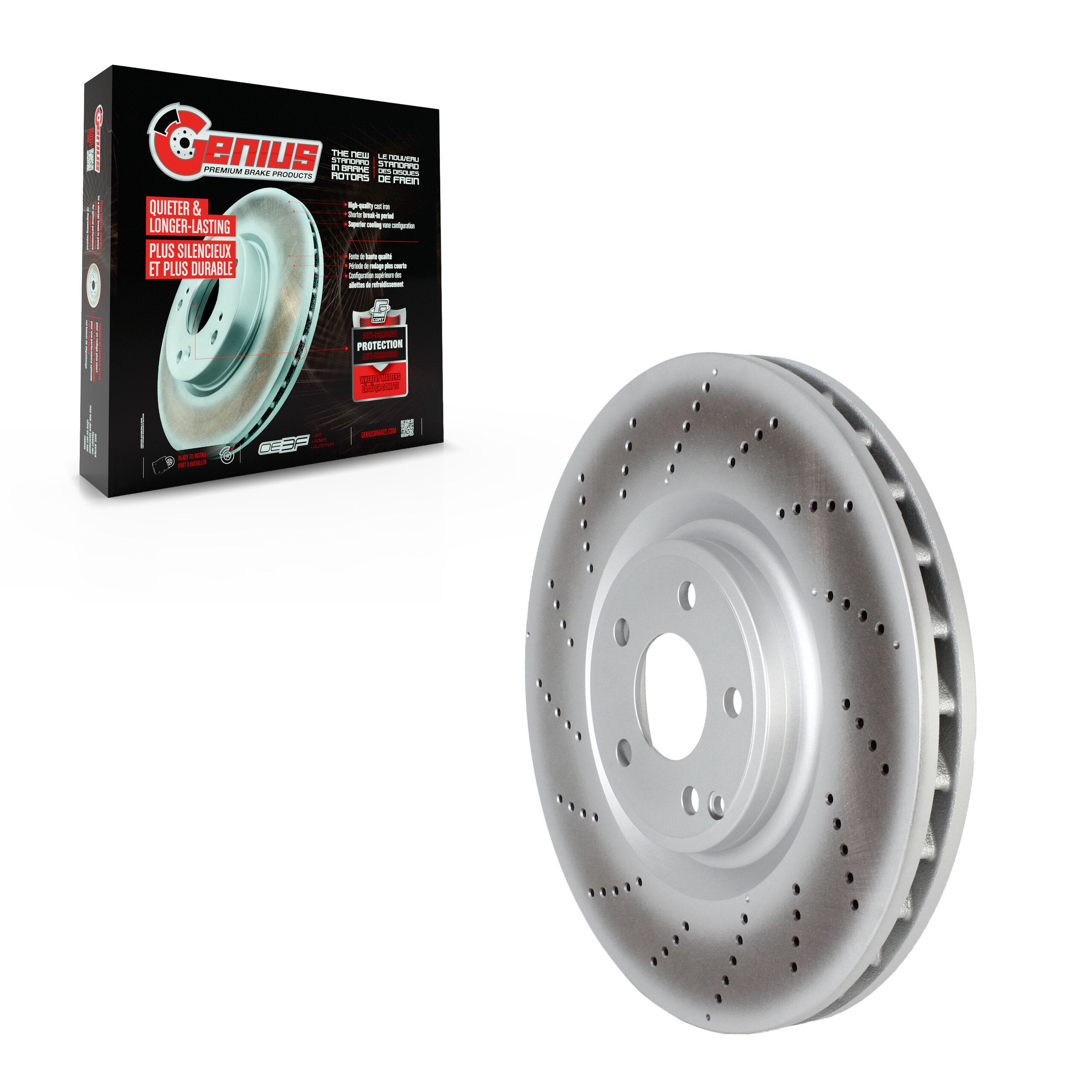 Genius GCR-G8253OE Disc Brake Rotor for 2012-2018 Mercedes-Benz CLS550 - Front