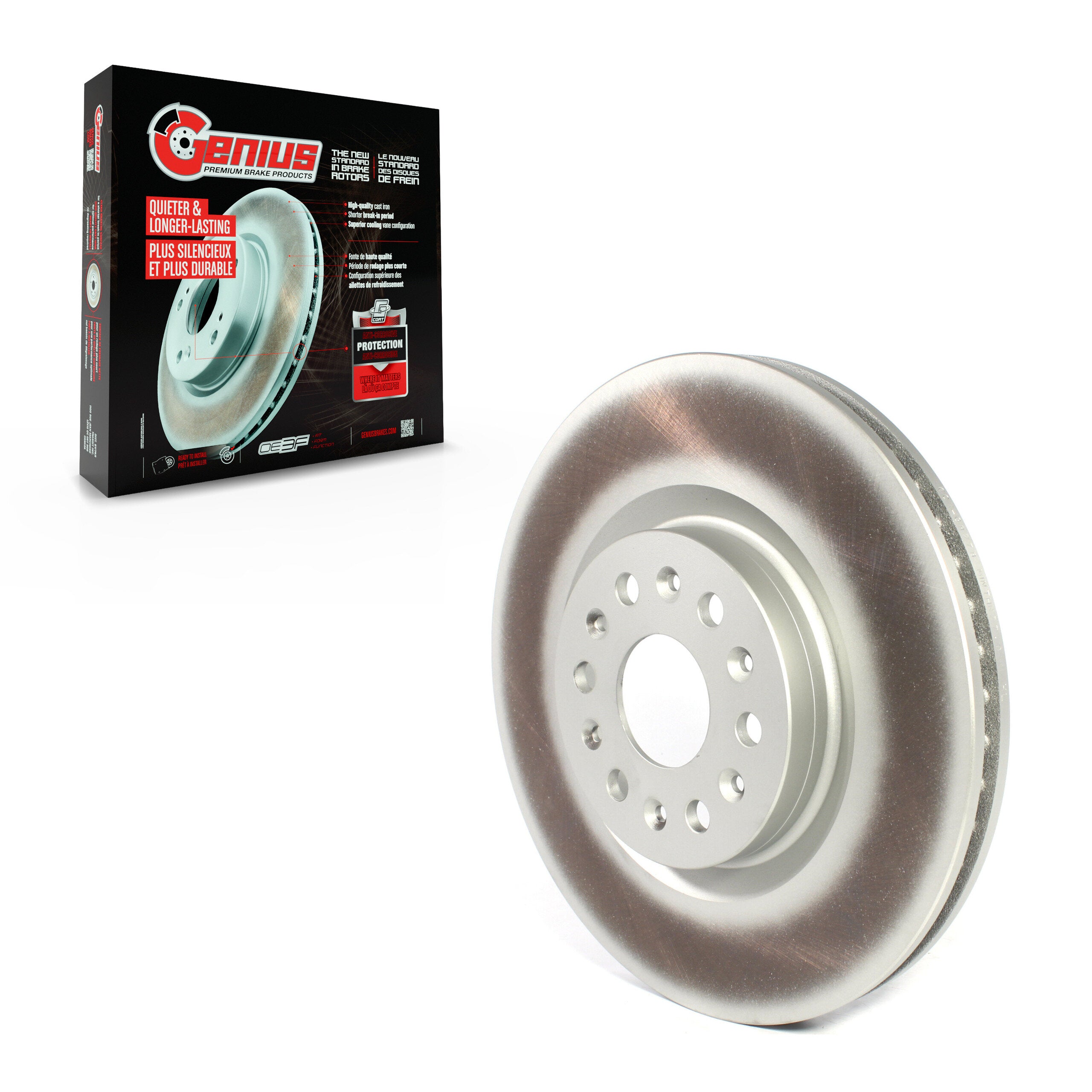 Genius GCR-G8278 Disc Brake Rotor for 2017-2023 Cadillac XT5, Cadillac XT6, Buick Enclave - Front