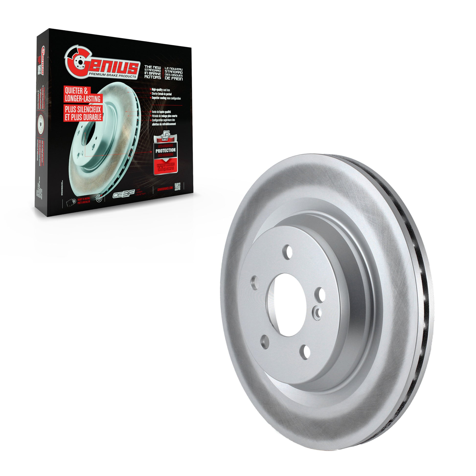 Genius GCR-G8283 Disc Brake Rotor for 2007-2014 Mercedes-Benz S350, Mercedes-Benz S550, Mercedes-Benz S400 - Rear