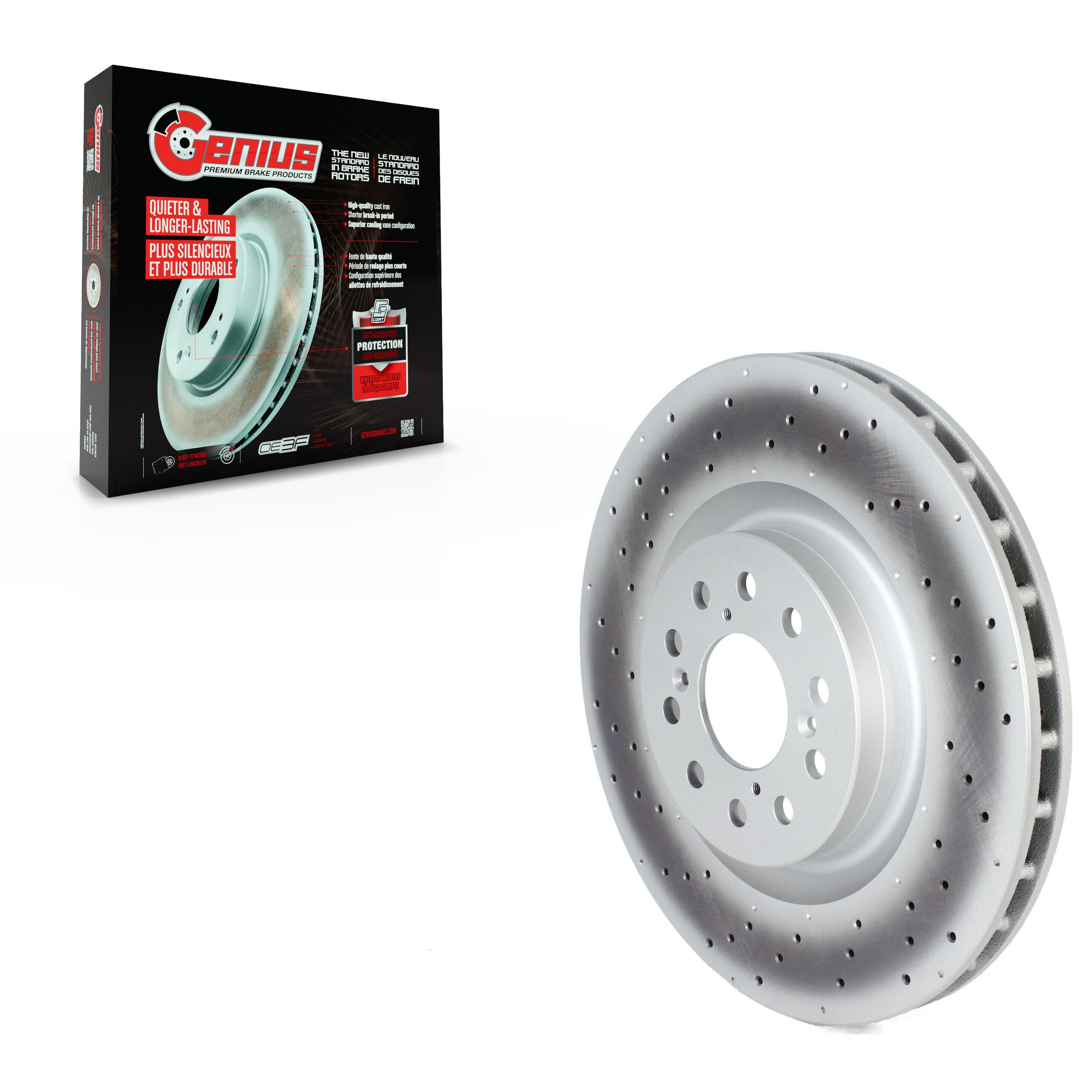 Genius GCR-G8323OE Disc Brake Rotor for 2017-2020 Honda Civic - Front