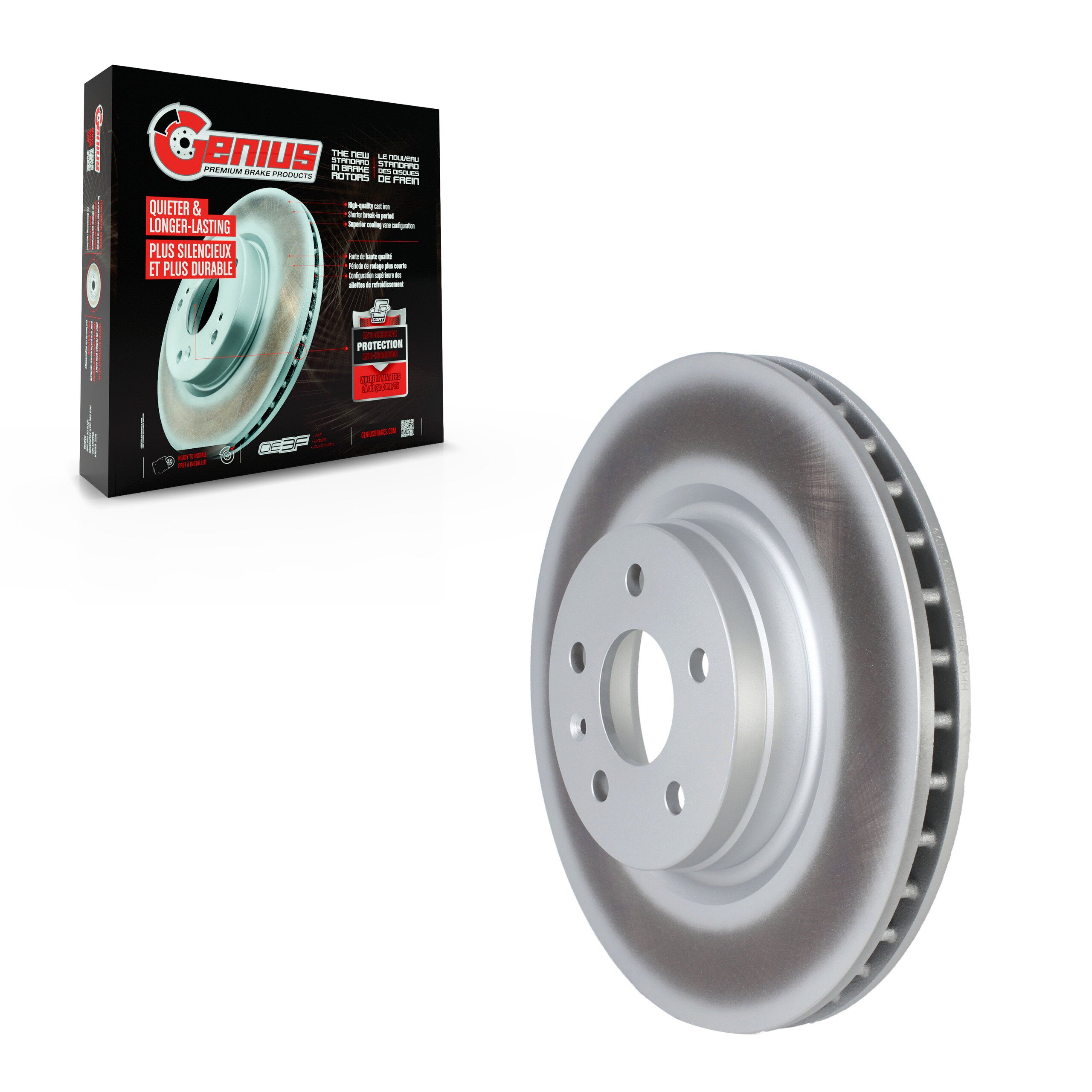 Genius GCR-G8336 Disc Brake Rotor for 2012-2019 Tesla X, Tesla S - Front