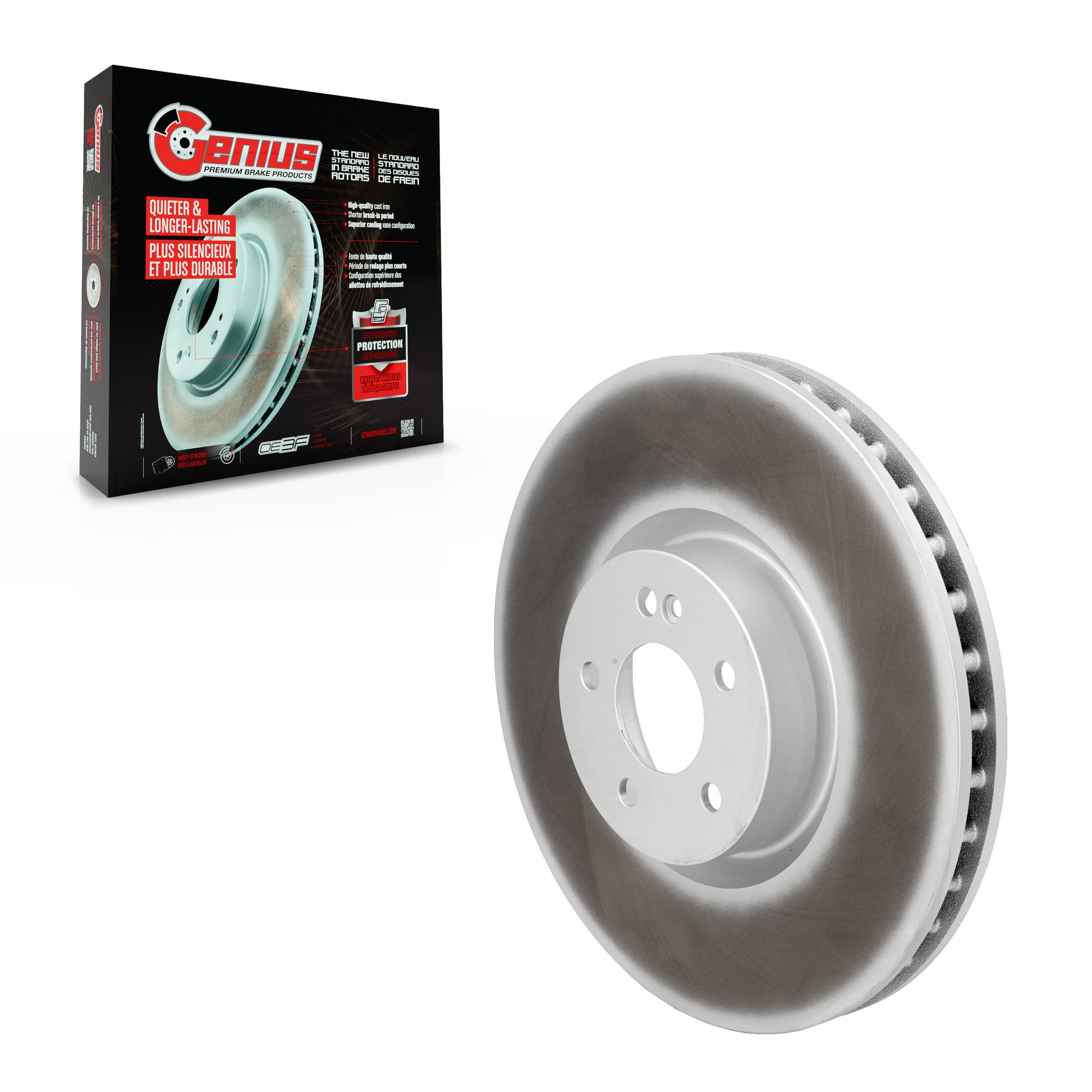 Genius GCR-G8345 Disc Brake Rotor for 2016-2023 Mercedes-Benz E53 AMG, Mercedes-Benz E350, Mercedes-Benz CLS450 - Front