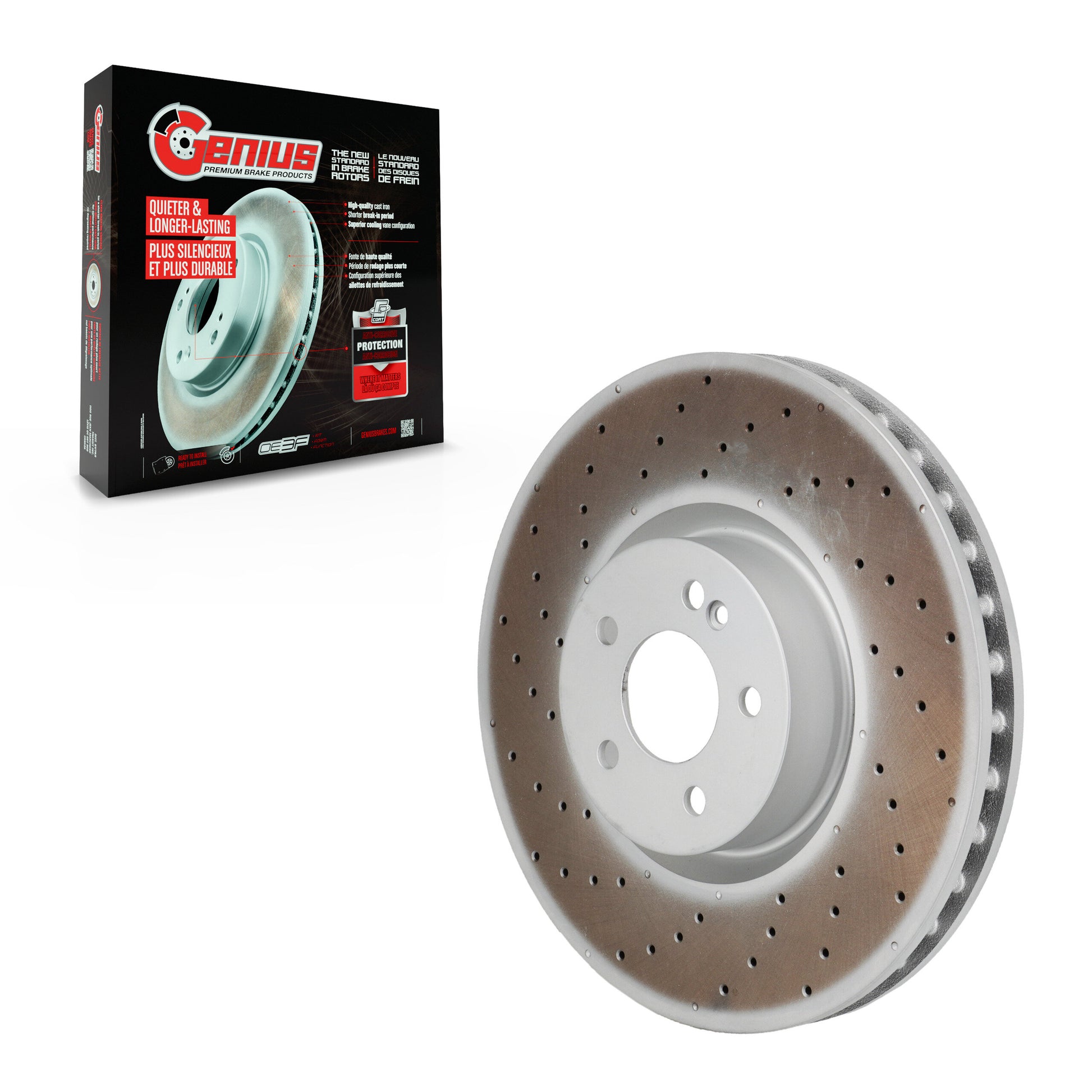 Genius GCR-G8345OE Disc Brake Rotor for 2016-2023 Mercedes-Benz E53 AMG, Mercedes-Benz E350, Mercedes-Benz CLS450 - Front