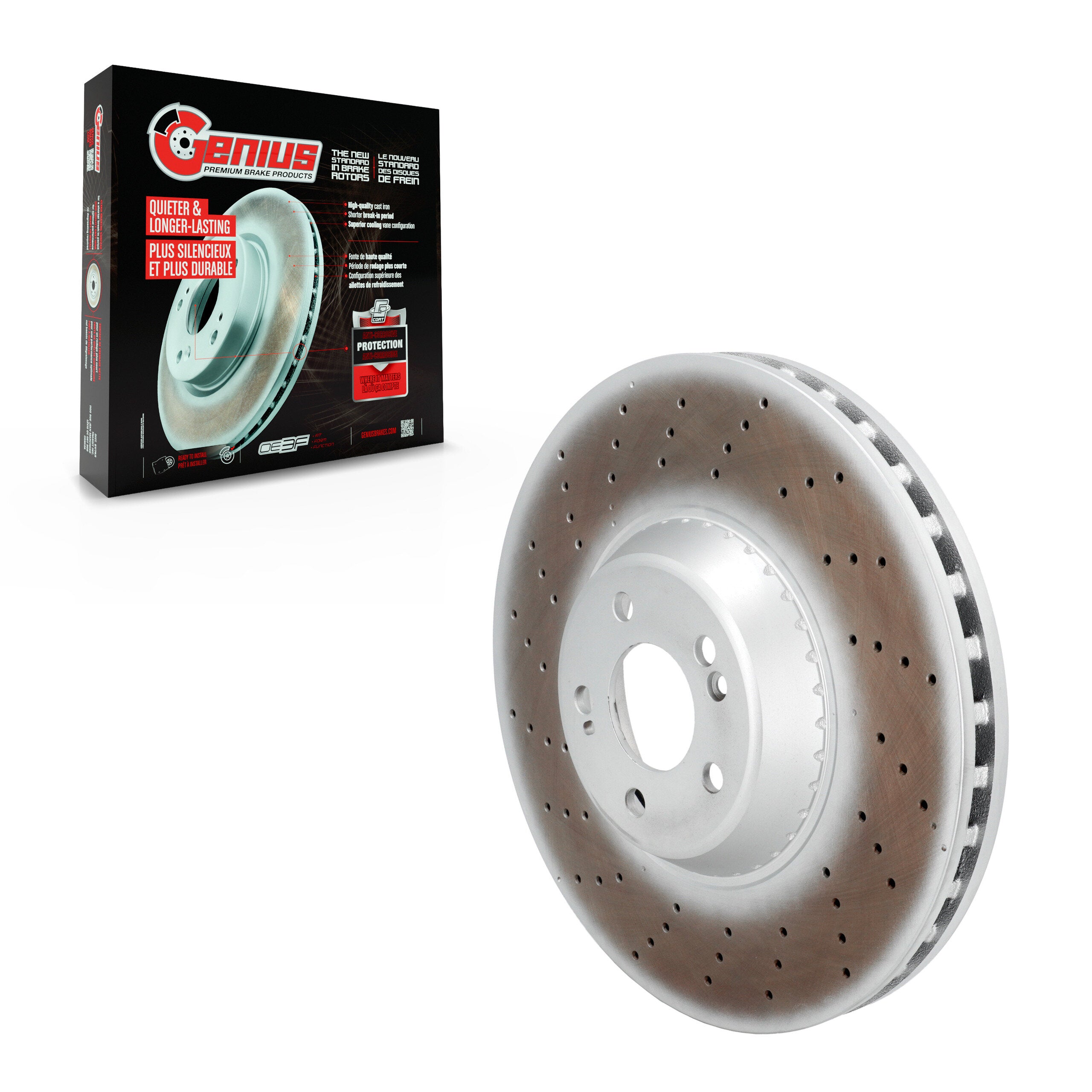 Genius GCR-G8353OE Disc Brake Rotor for 2014-2021 Mercedes-Benz S450, Mercedes-Benz S560, Mercedes-Benz S550 - Front
