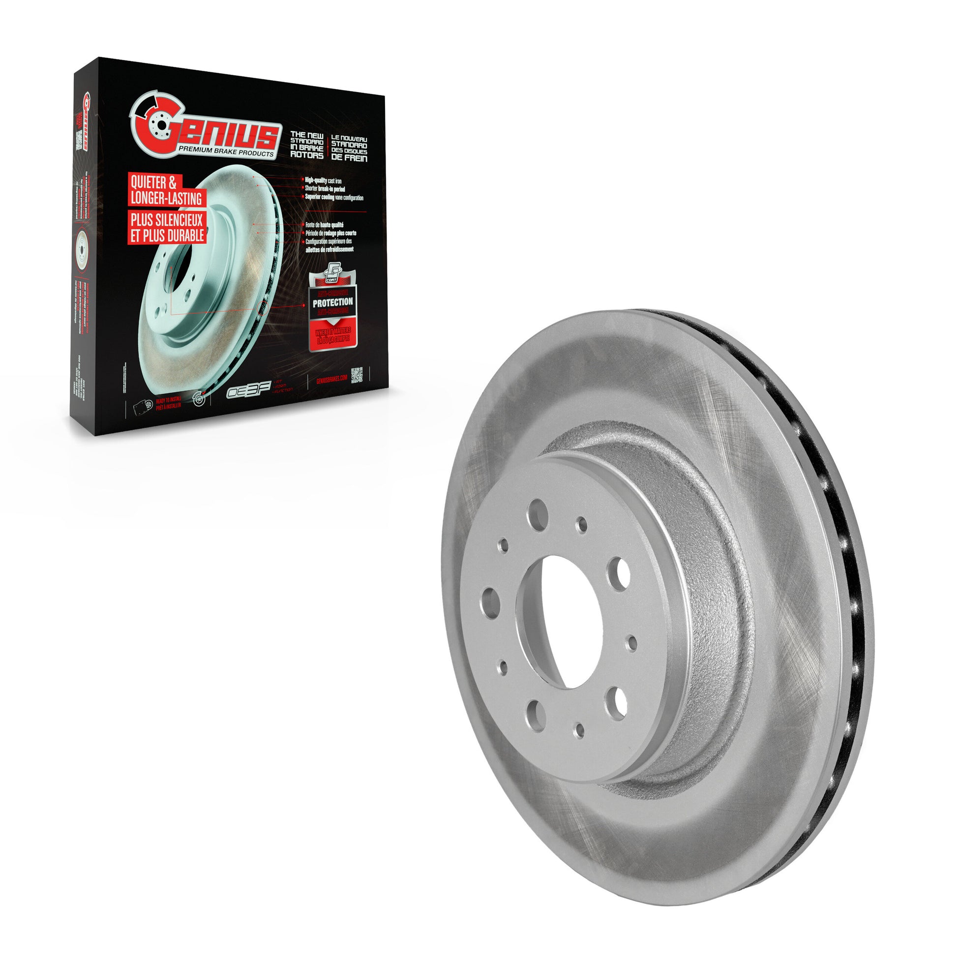 Genius GCR-G8421 Disc Brake Rotor for 2017-2025 Tesla 3 - Front