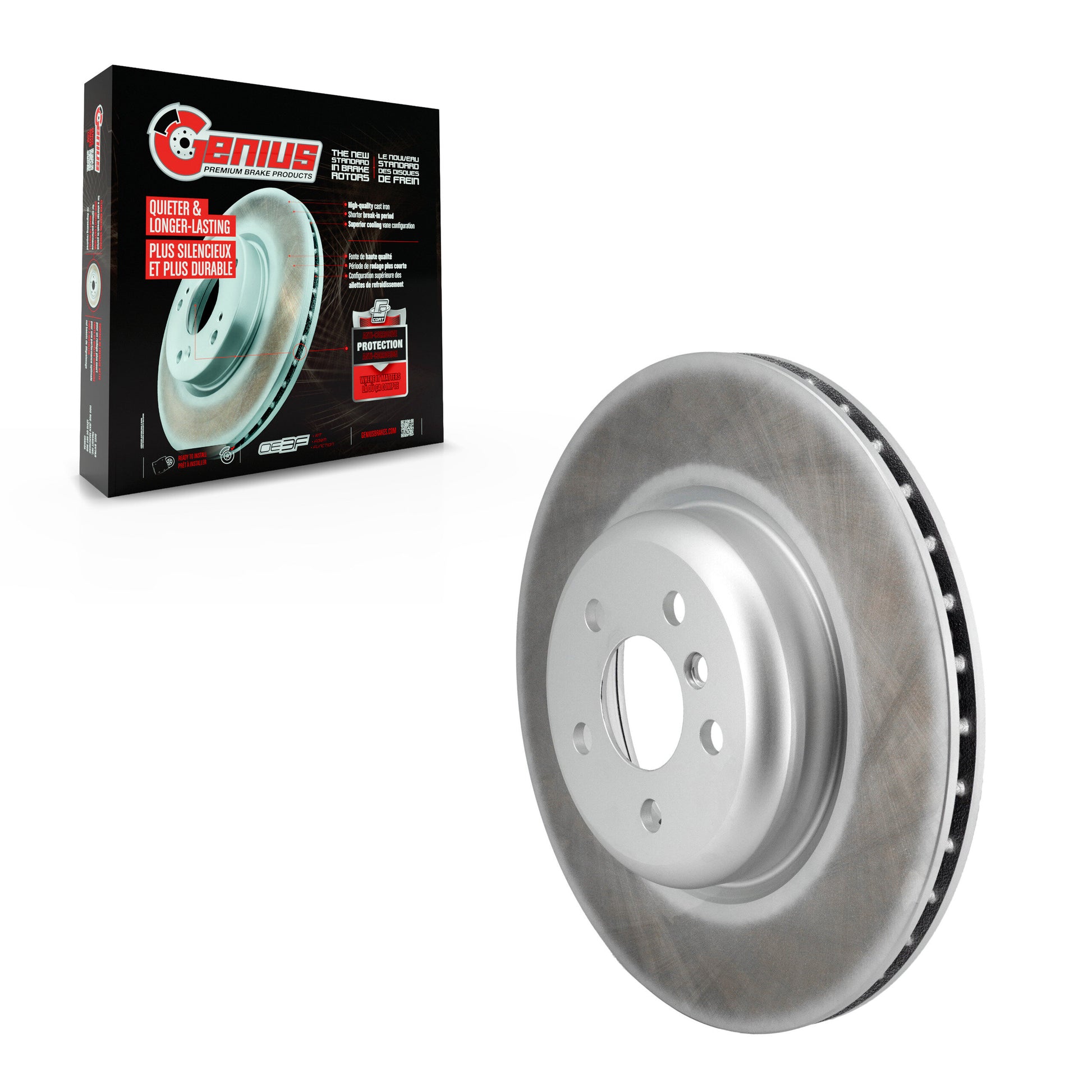 Genius GCR-G8428 Disc Brake Rotor for 2016-2023 BMW 230i, BMW iX, BMW 430i - Rear