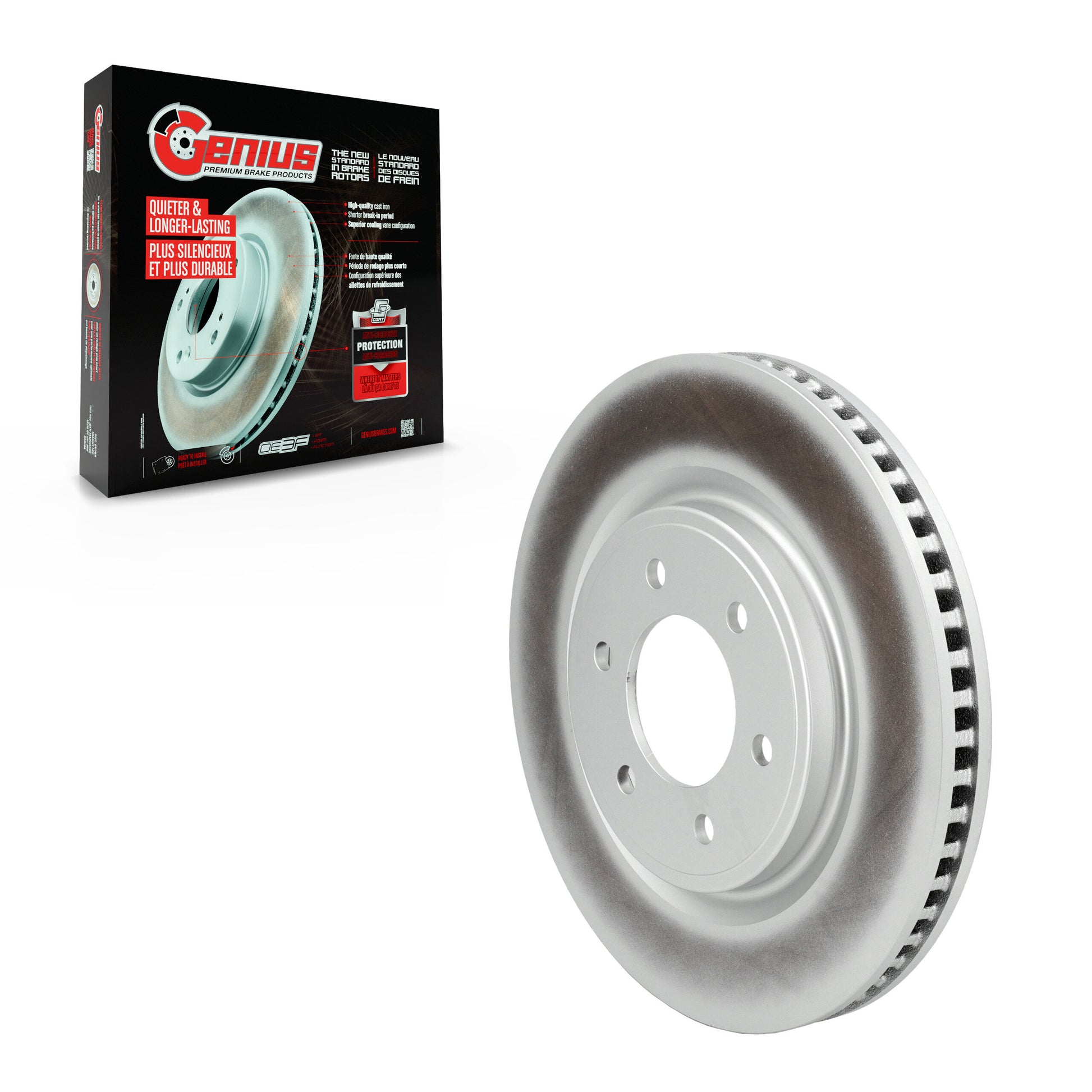 Genius GCR-G8446 Disc Brake Rotor for 2022-2023 Ford F-150 Lightning - Front