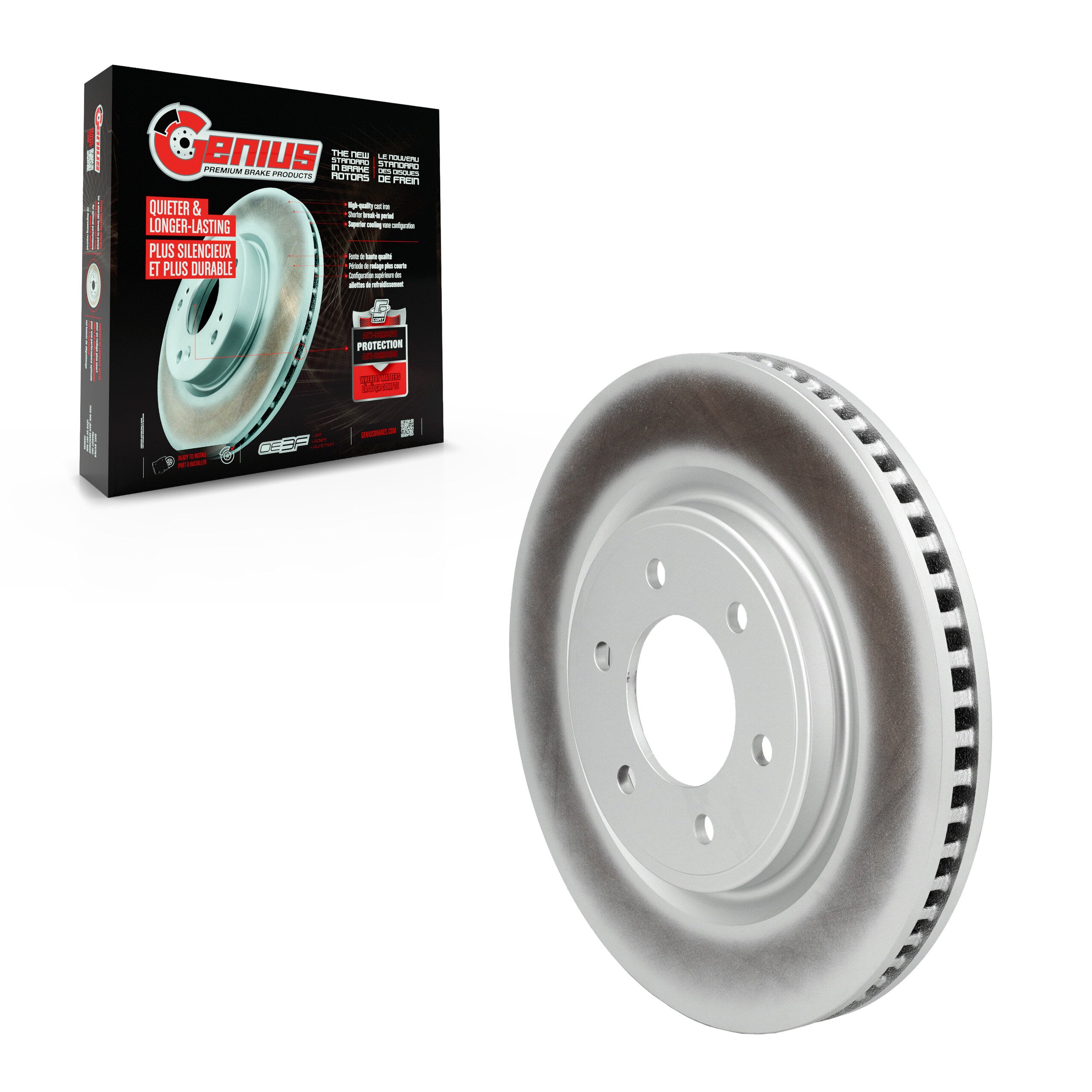 Genius GCR-G8446 Disc Brake Rotor for 2022-2023 Ford F-150 Lightning - Front