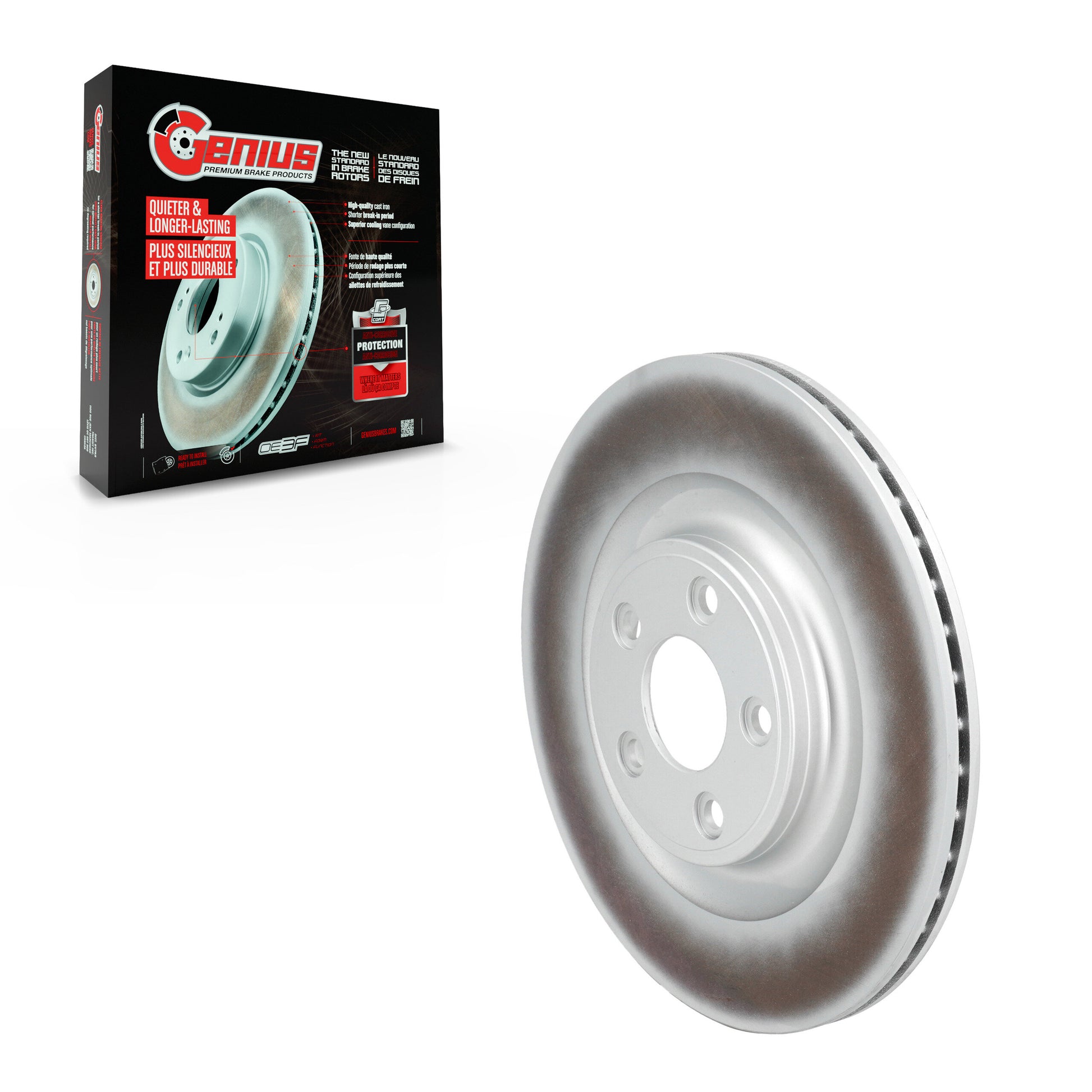 Genius GCR-G8453 Disc Brake Rotor for 2017-2023 Mercedes-Benz CLS450, Mercedes-Benz CLS53 AMG, Mercedes-Benz E450 - Rear