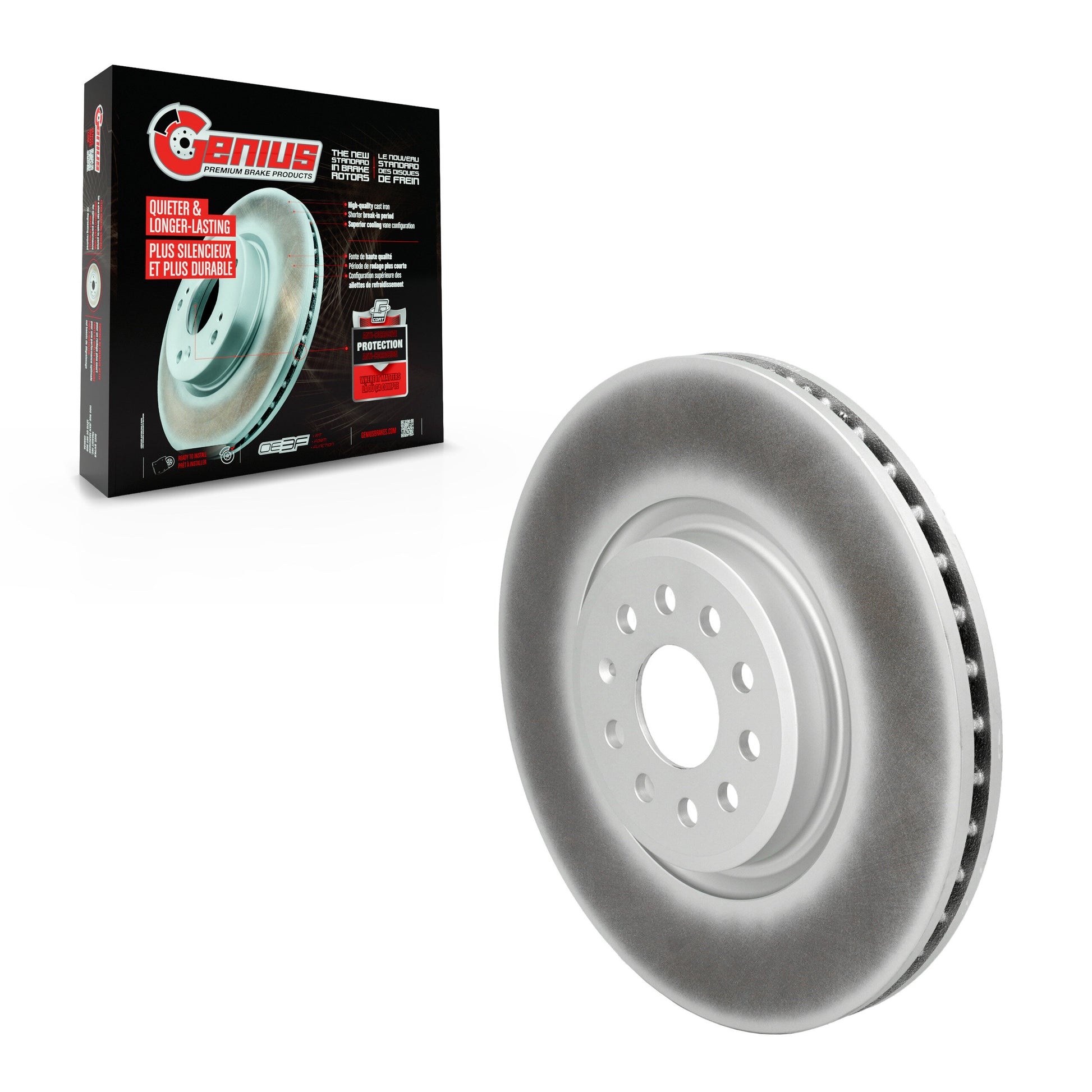 Genius GCR-G8456 Disc Brake Rotor for 2021-2023 Audi Q4 e-tron, Audi Q4 e-tron Sportback, Volkswagen ID.4 - Front
